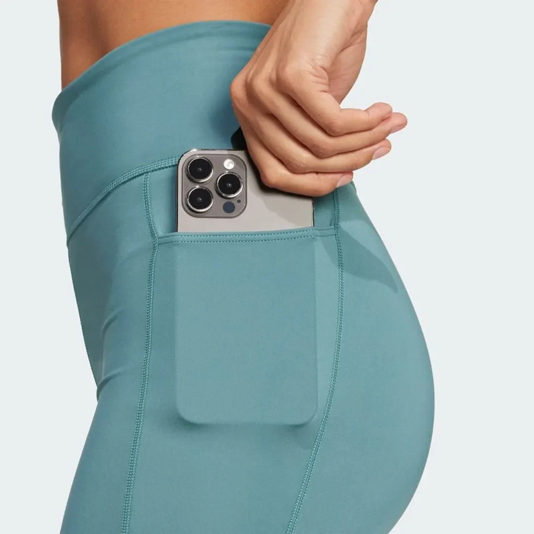 Adidas Womens Own The Run 5" Shorts - Teal - Image 3