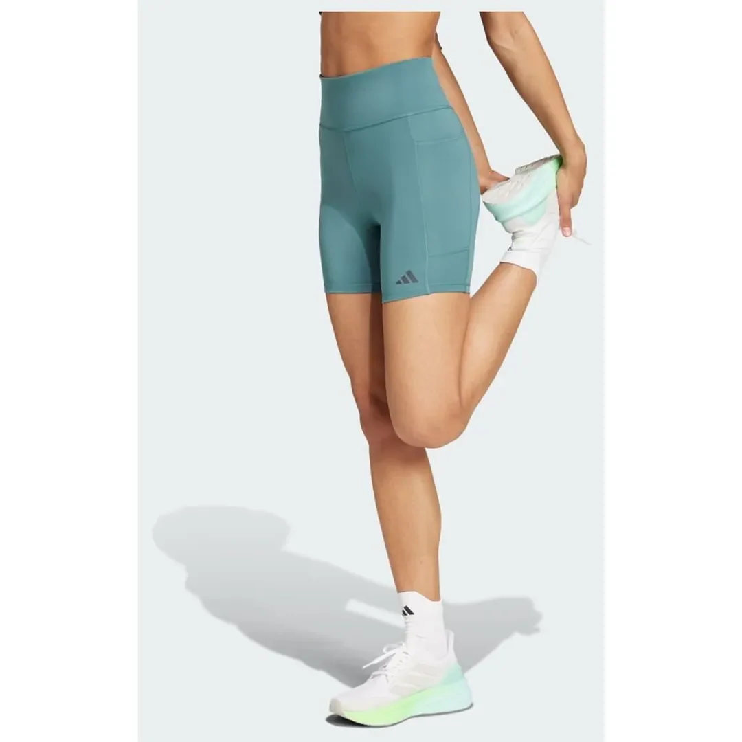 Adidas Womens Own The Run 5" Shorts - Teal - Image 4