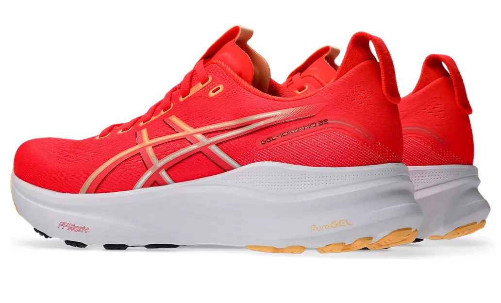 Asics Mens Gel Kayano 32 - Flash Red/Beet Juice - Stability - AW25 - Image 7