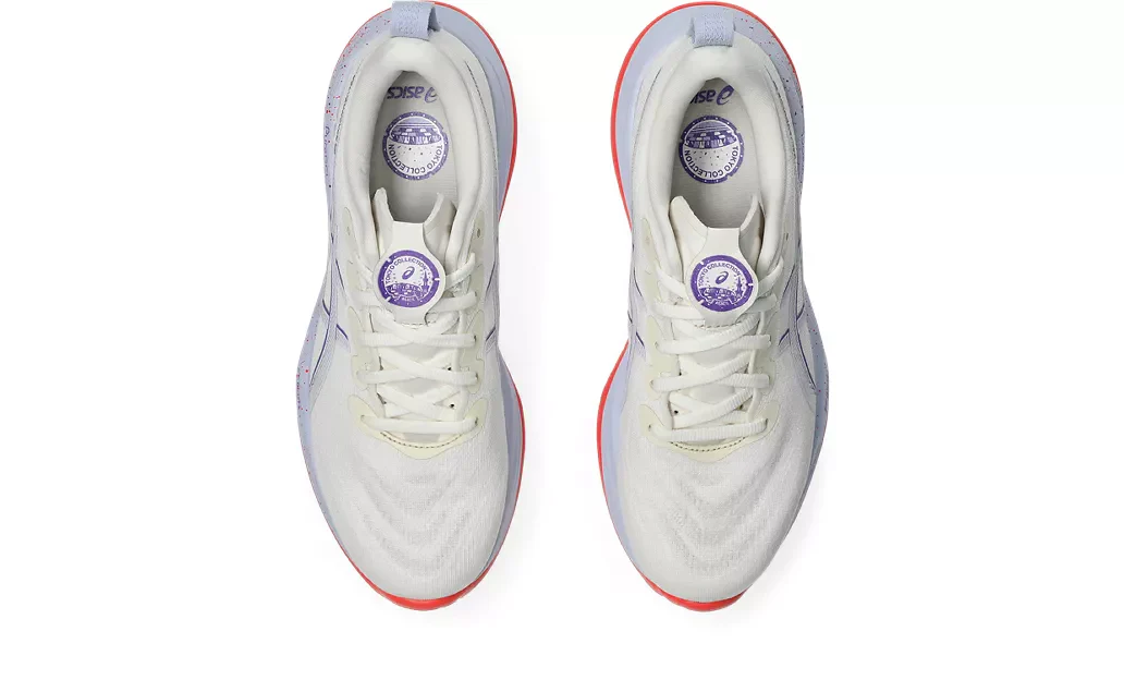 Asics Womens Gel Cumulus 27 Tokyo - Cream/Edo Purple - Neutral - AW25 - Image 3