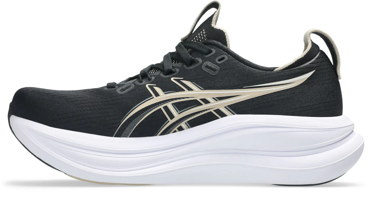 Asics Womens Gel Nimbus 28 - Black/Feather Grey - Neutral - SS26 - Image 3