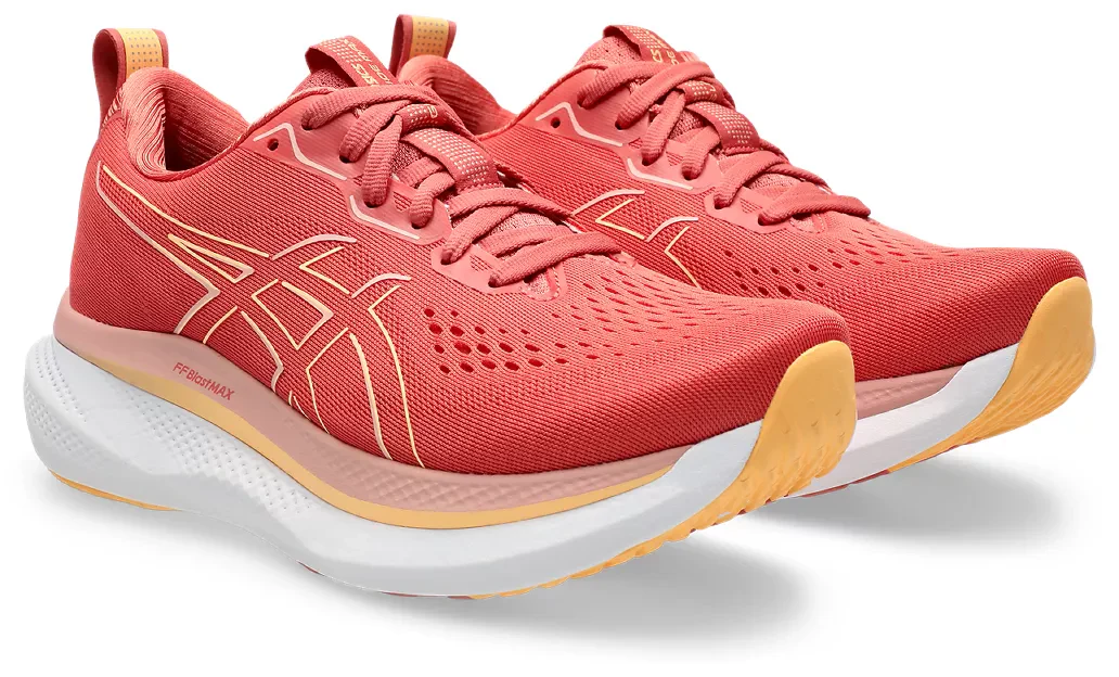 Asics Womens Glideride Max - Dark Pink Clay/Orange Glow - Neutral - AW25 - Image 4
