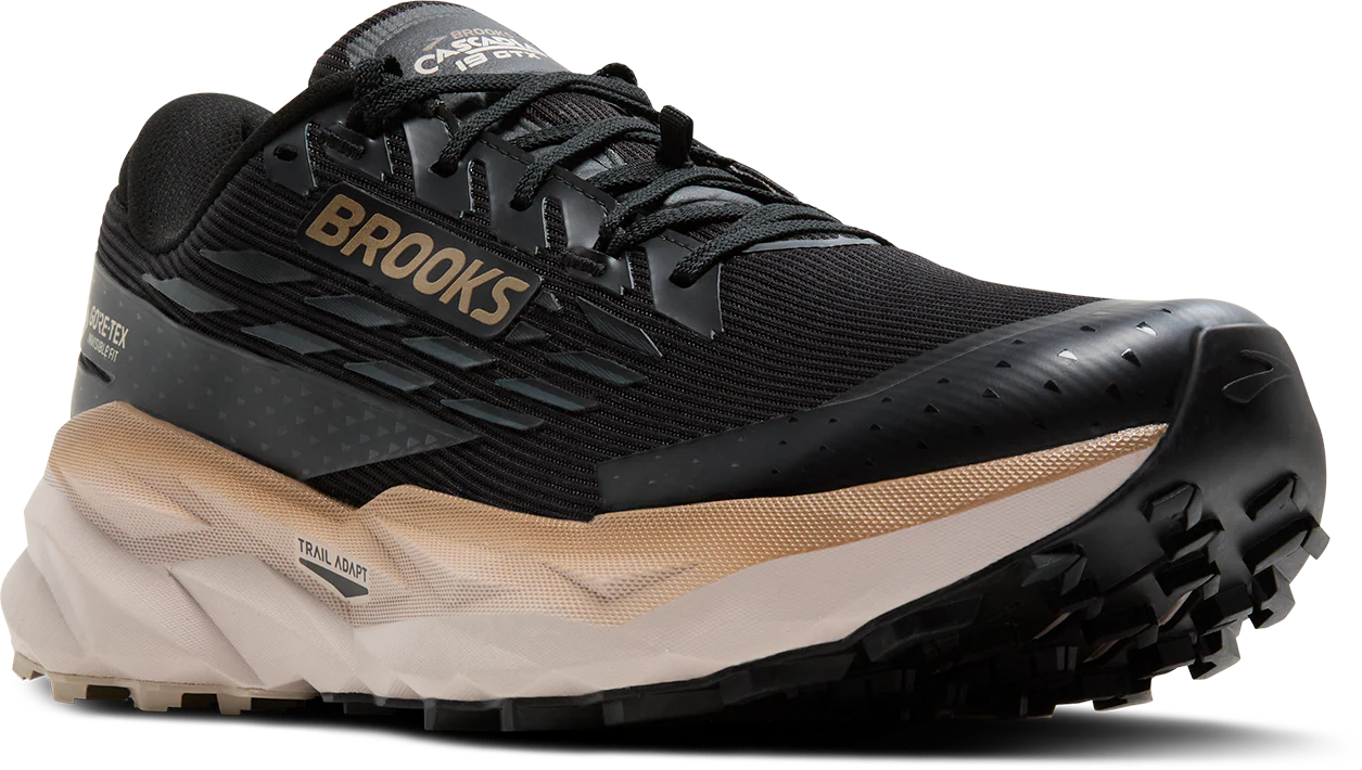 Brooks Mens Cascadia 19 GTX - Black/Ebony/Chateau Gray - Trail - AW25 - Image 5