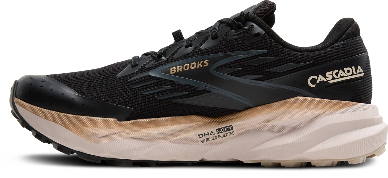 Brooks Mens Cascadia 19 GTX - Black/Ebony/Chateau Gray - Trail - AW25 - Image 6