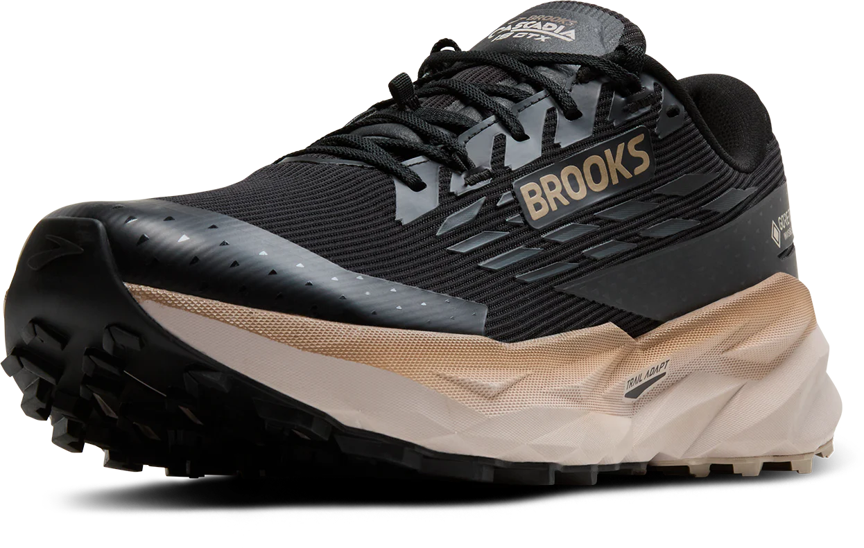 Brooks Mens Cascadia 19 GTX - Black/Ebony/Chateau Gray - Trail - AW25 - Image 7