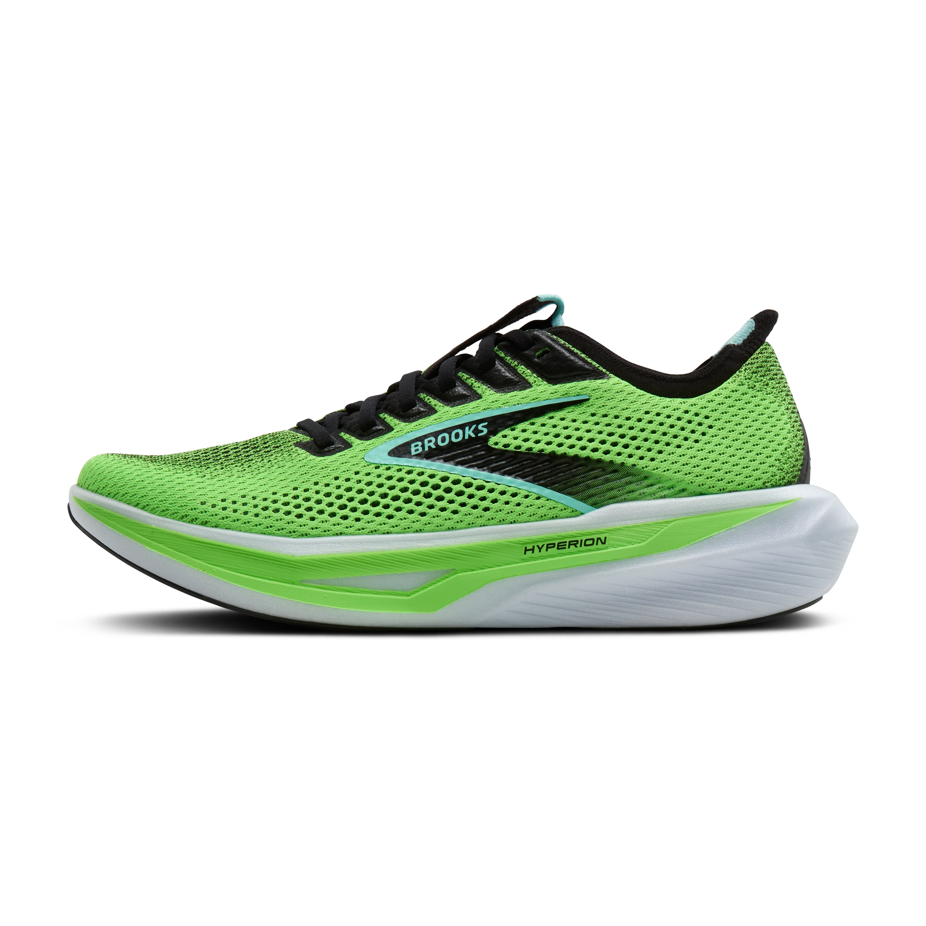 Brooks Mens Hyperion 3 - Green Gecko/Black/Blue - Neutral - SS26 - Image 4