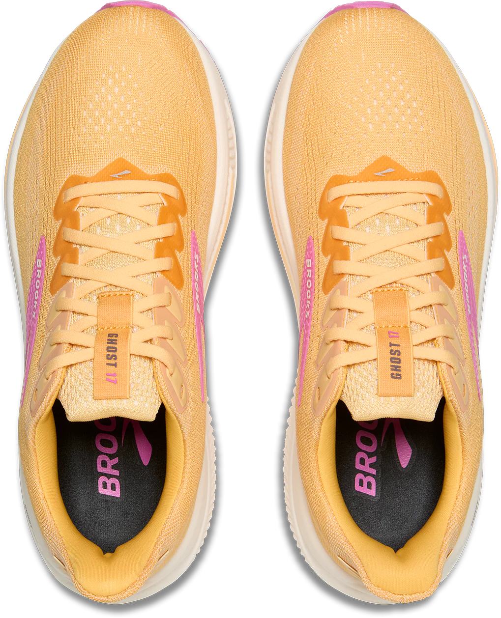 Brooks Womens Ghost 17 - Apricot/Grey/Pink - Neutral - AW25 - Image 6