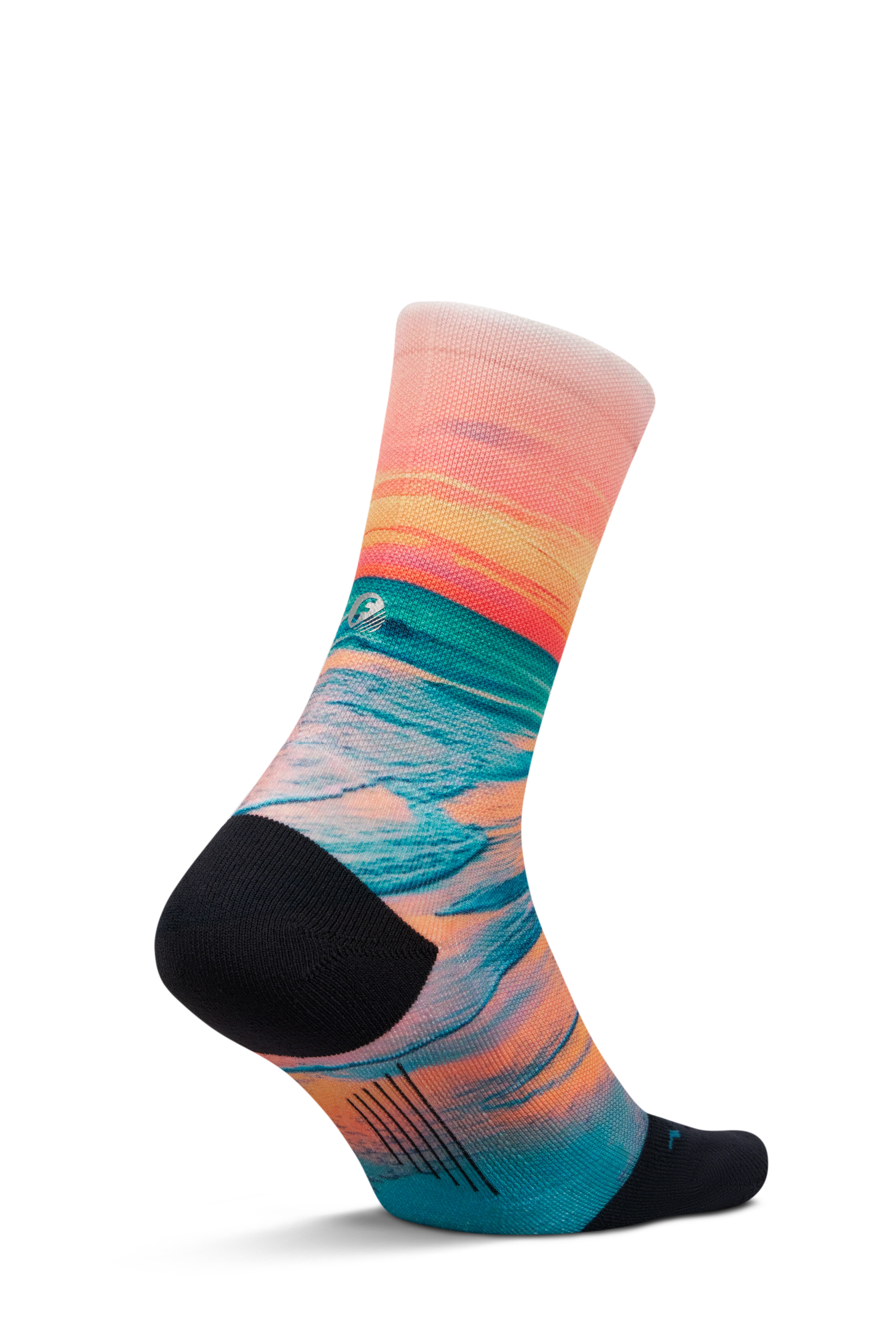 Feetures Elite Light Cushion Mini Crew - Landscape Ltd - Sunset Glow - SS26 - Image 2