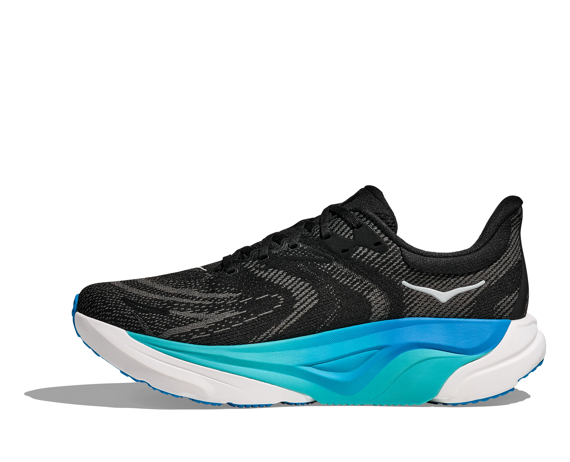 Hoka Mens Arahi 8 - Black/Skyward Blue - Stability - AW25 - Image 3