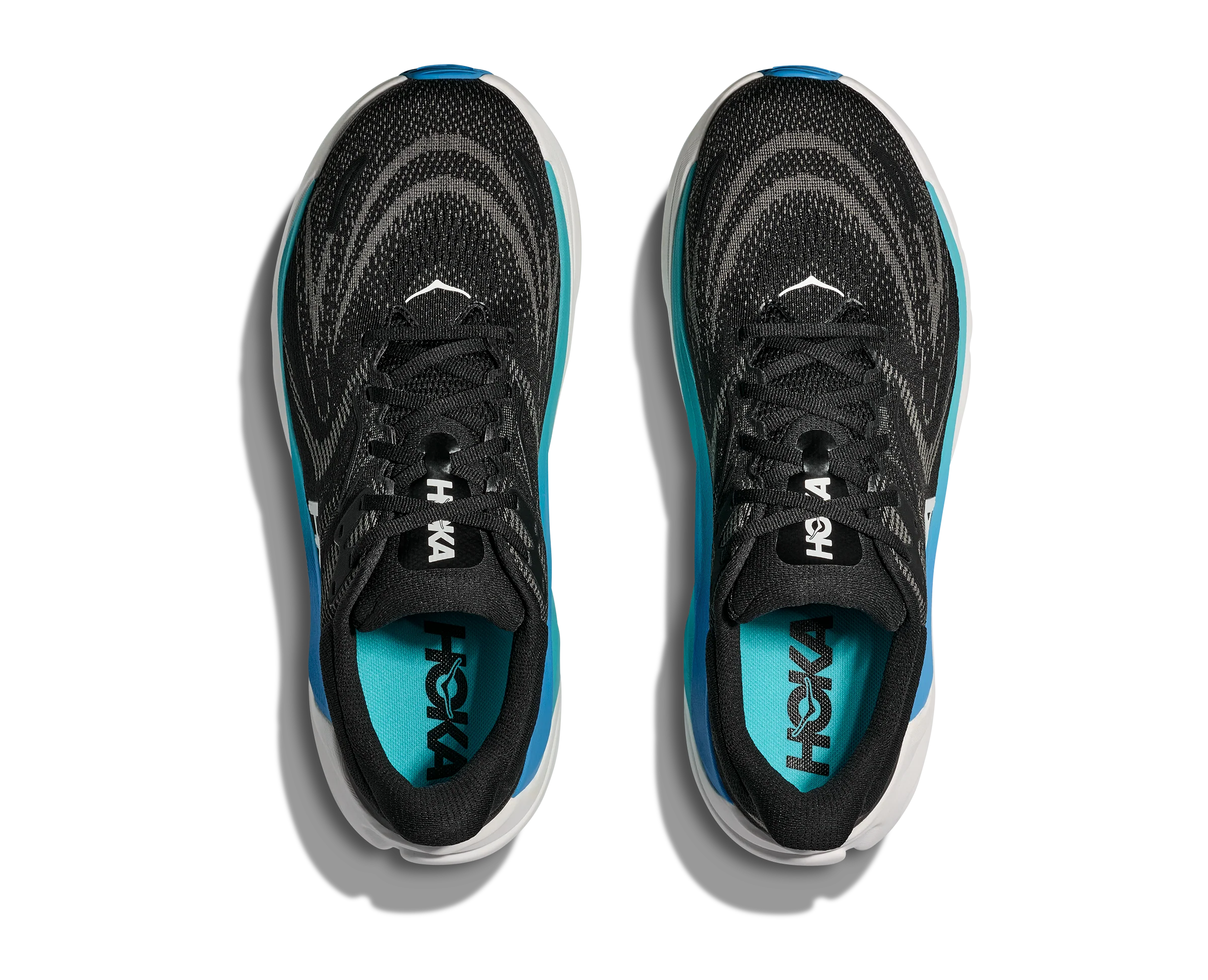 Hoka Mens Arahi 8 - Black/Skyward Blue - Stability - AW25 - Image 4