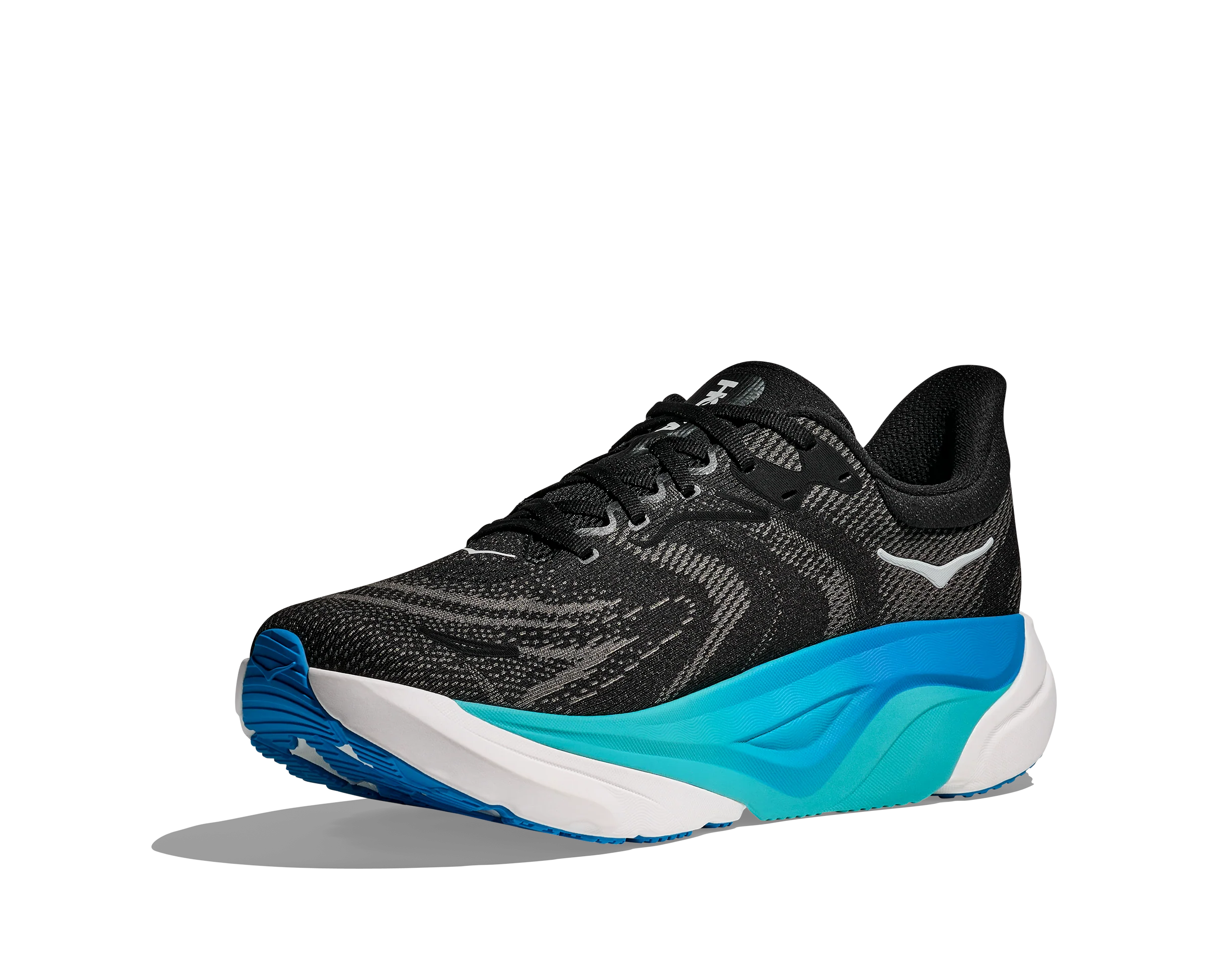 Hoka Mens Arahi 8 - Black/Skyward Blue - Stability - AW25 - Image 6