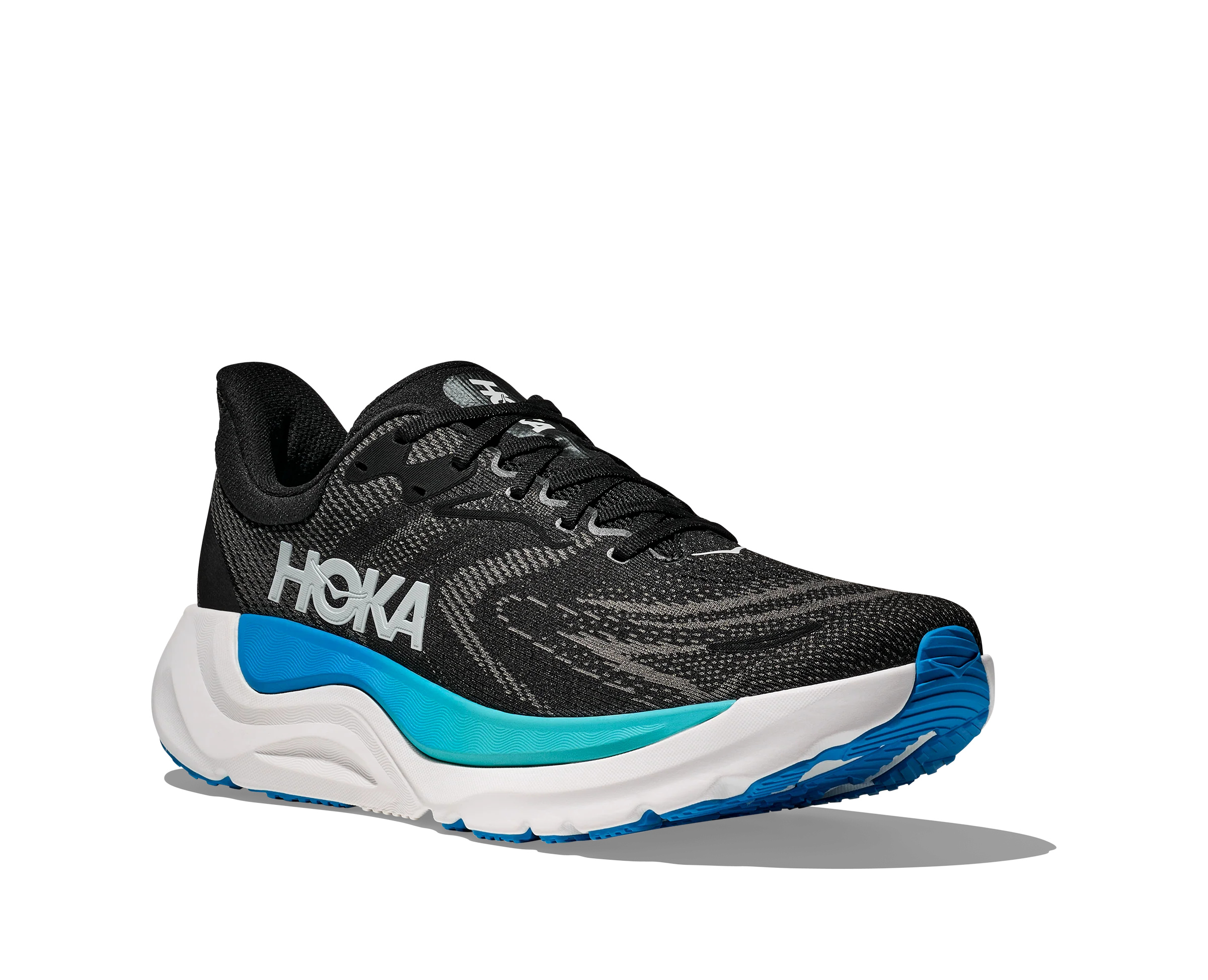 Hoka Mens Arahi 8 - Black/Skyward Blue - Stability - AW25 - Image 7