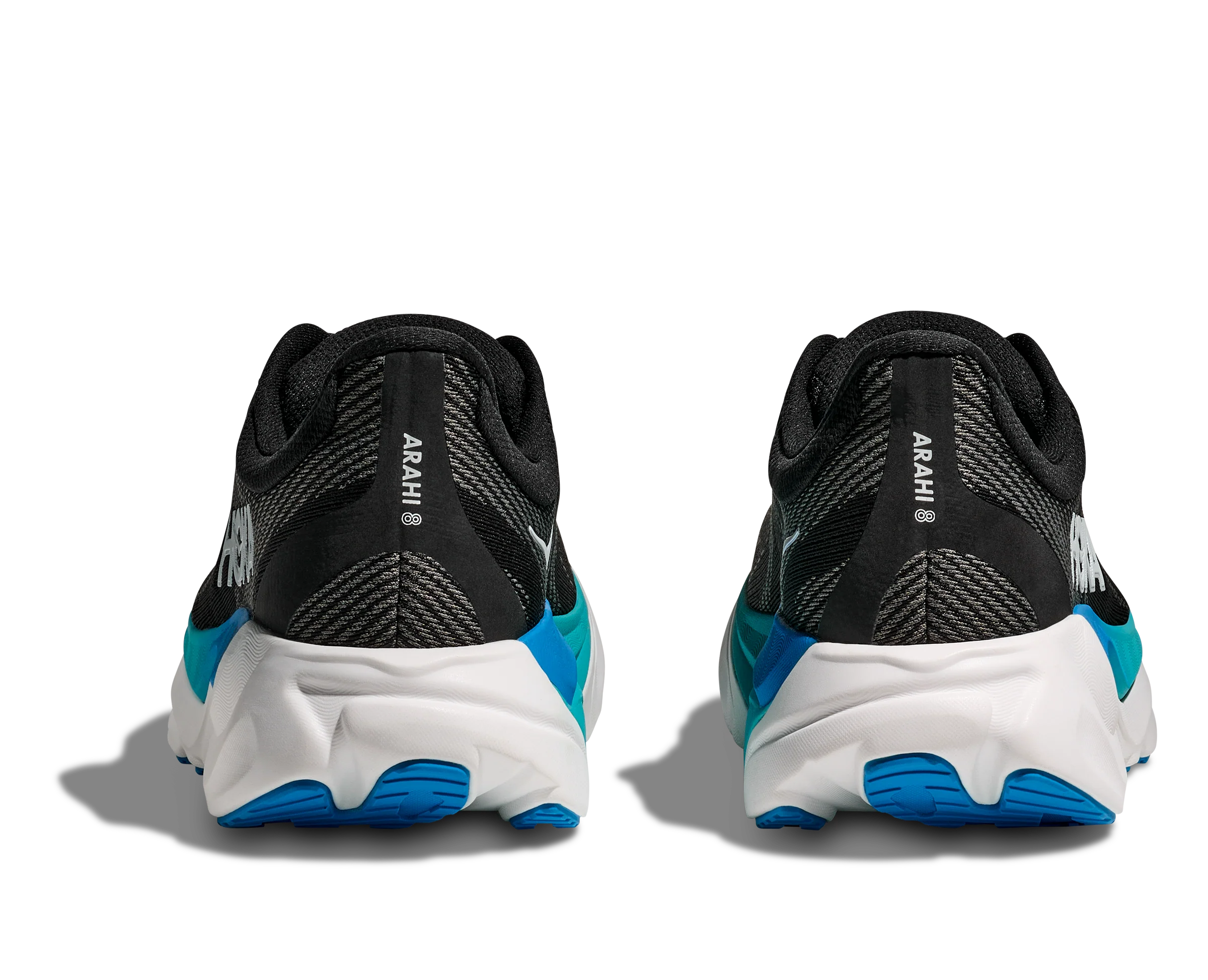 Hoka Mens Arahi 8 - Black/Skyward Blue - Stability - AW25 - Image 9
