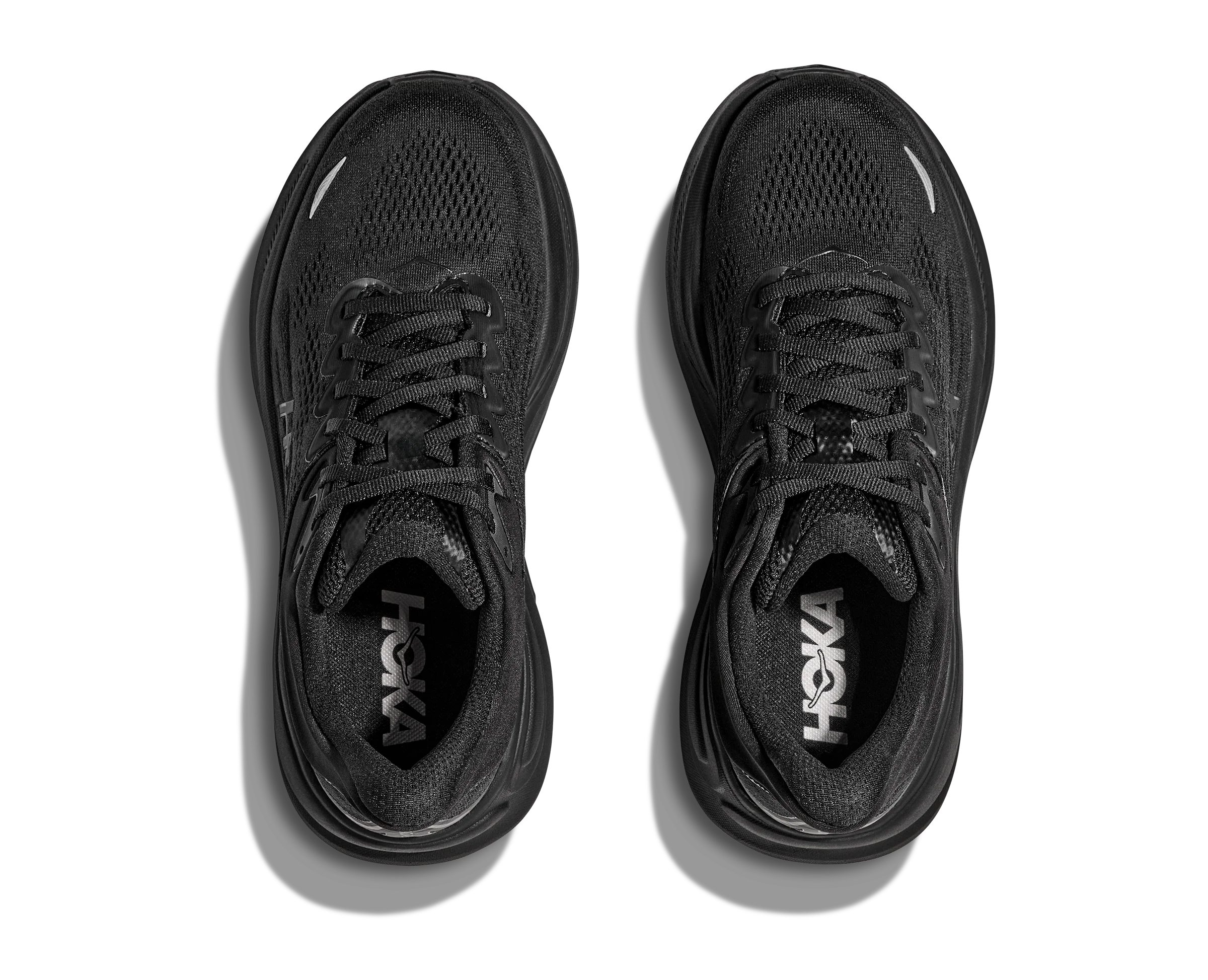 Hoka Mens Bondi 9 - Black/Black - Neutral - AW25 - Image 3