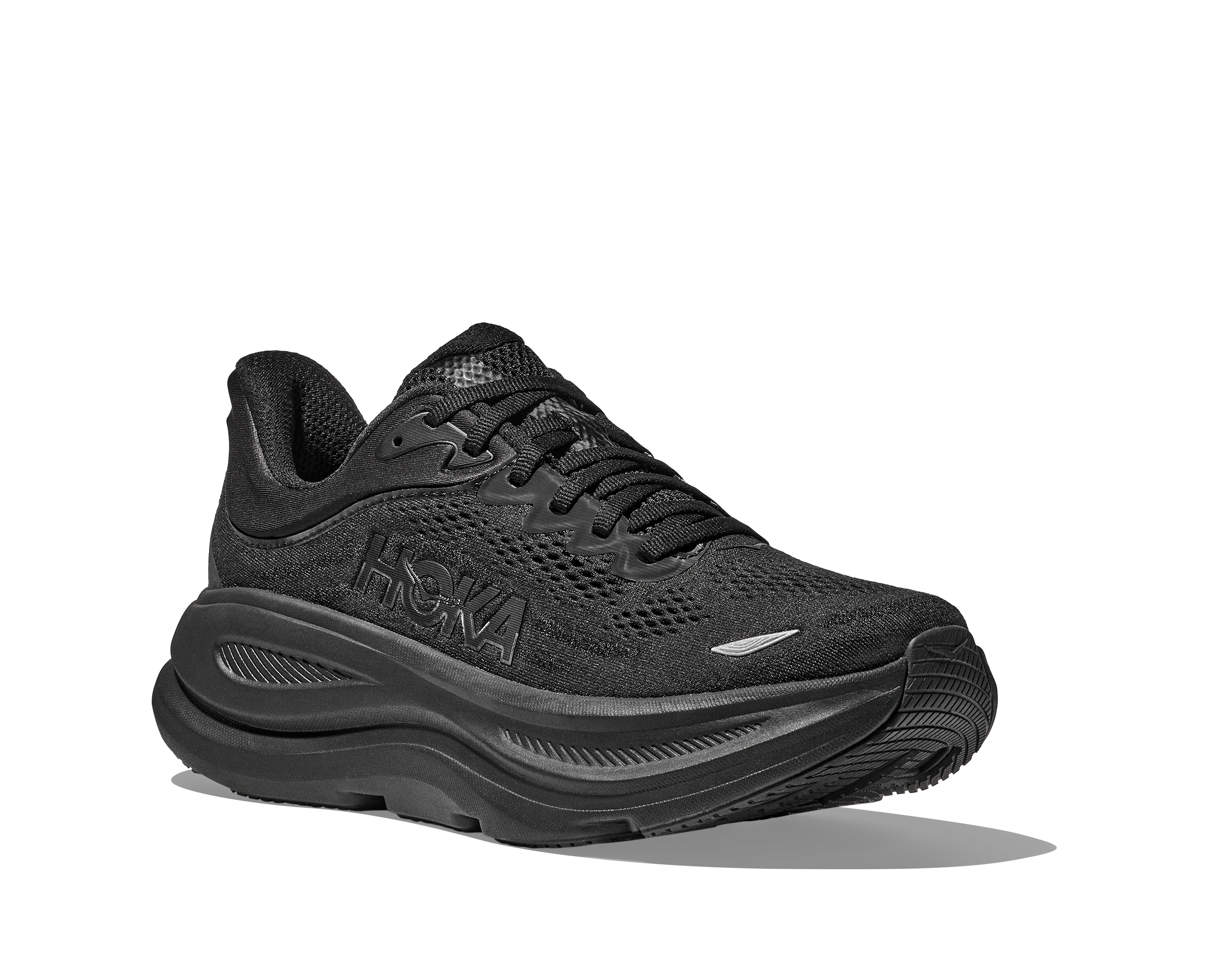 Hoka Mens Bondi 9 - Black/Black - Neutral - AW25 - Image 7