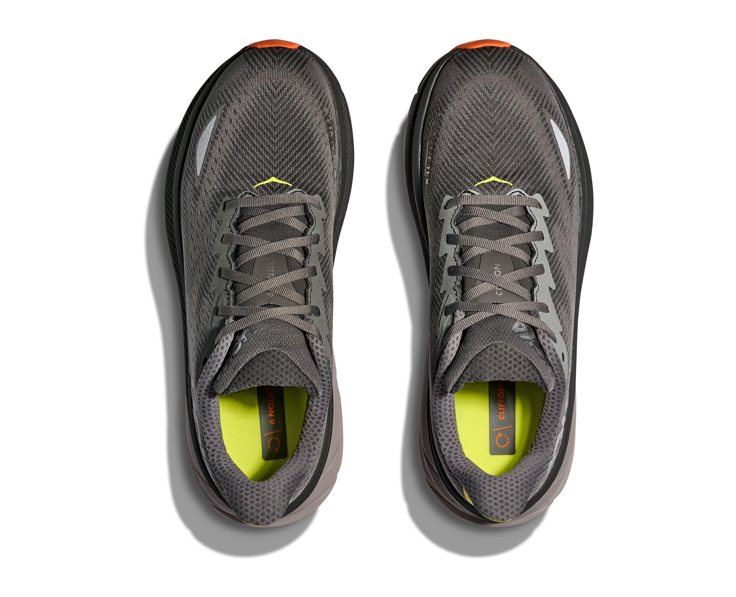Hoka Mens Clifton 9 GTX - Asphalt Grey/Gravel - Neutral - AW25 - Image 3