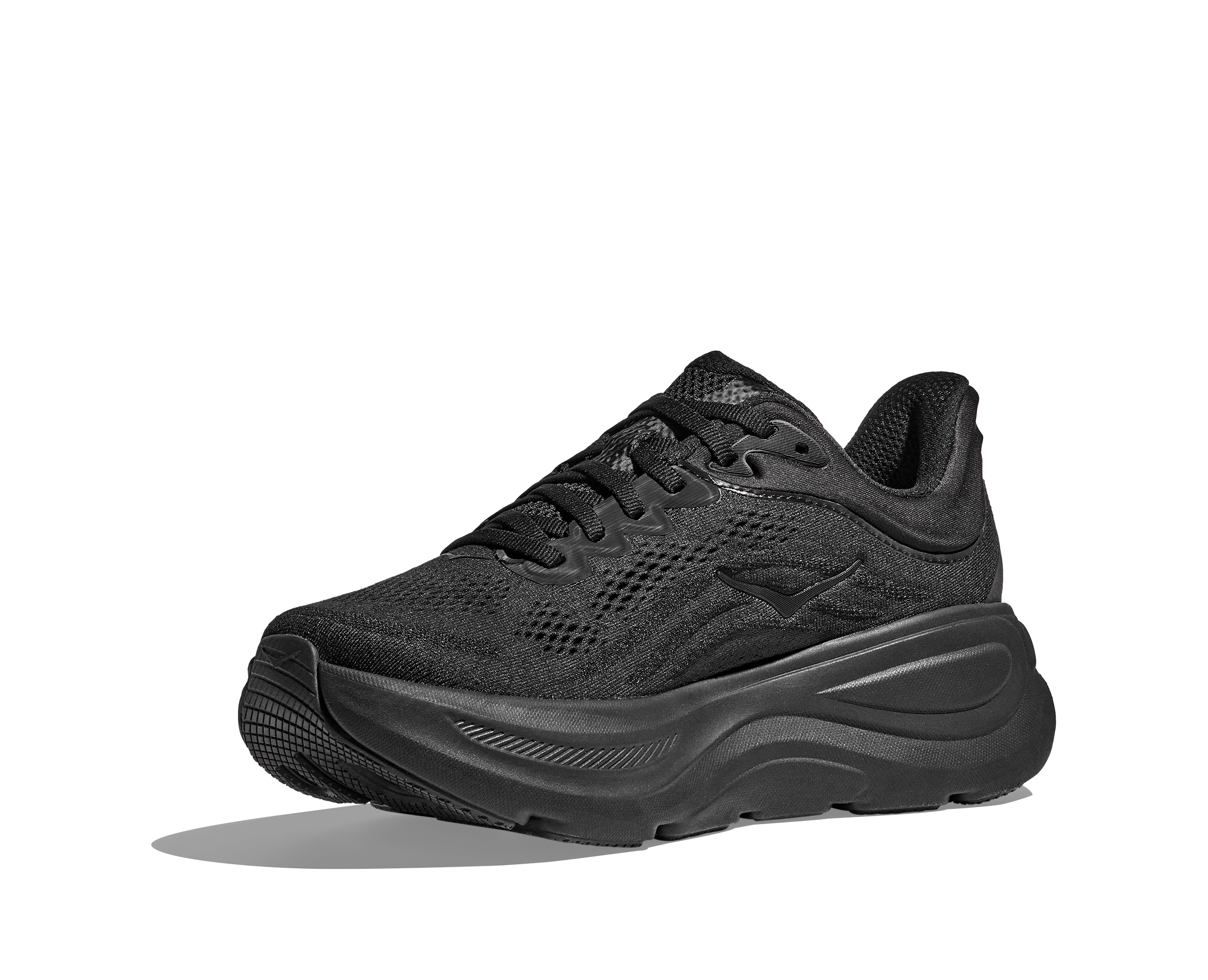 Hoka Womens Bondi 9 Wide - D Width - Black/Black - Neutral - AW25 - Image 4