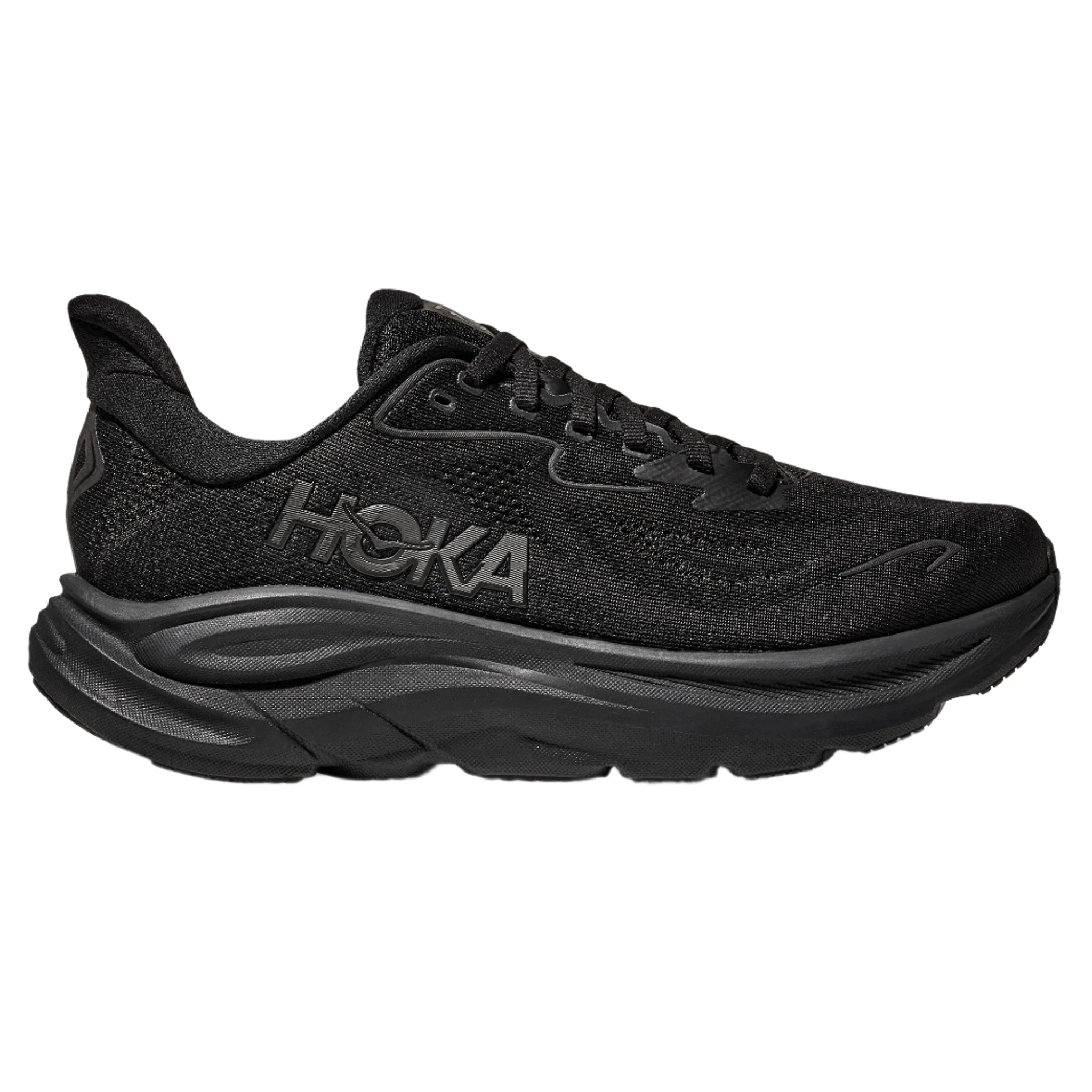 Hoka Womens Clifton 10 - Black/Black - Neutral - SS25