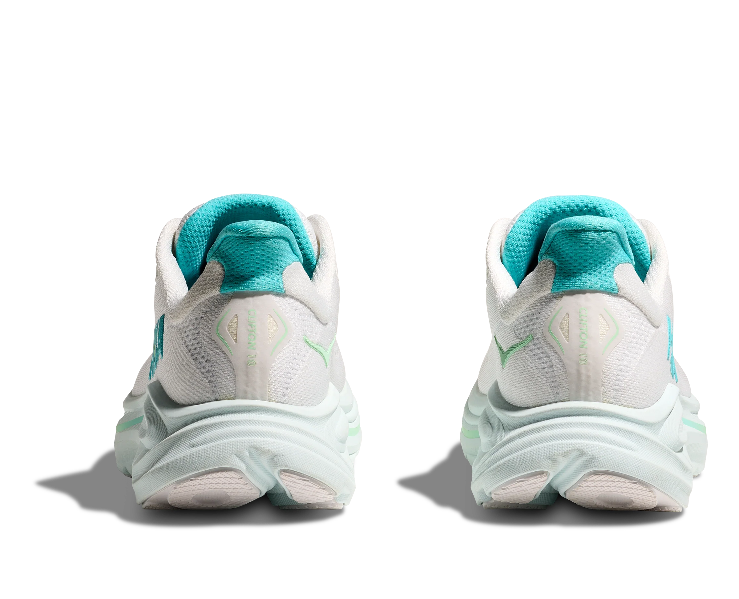 Hoka Womens Clifton 10 - White/Cielo Blue - Neutral - SS25 - Image 6