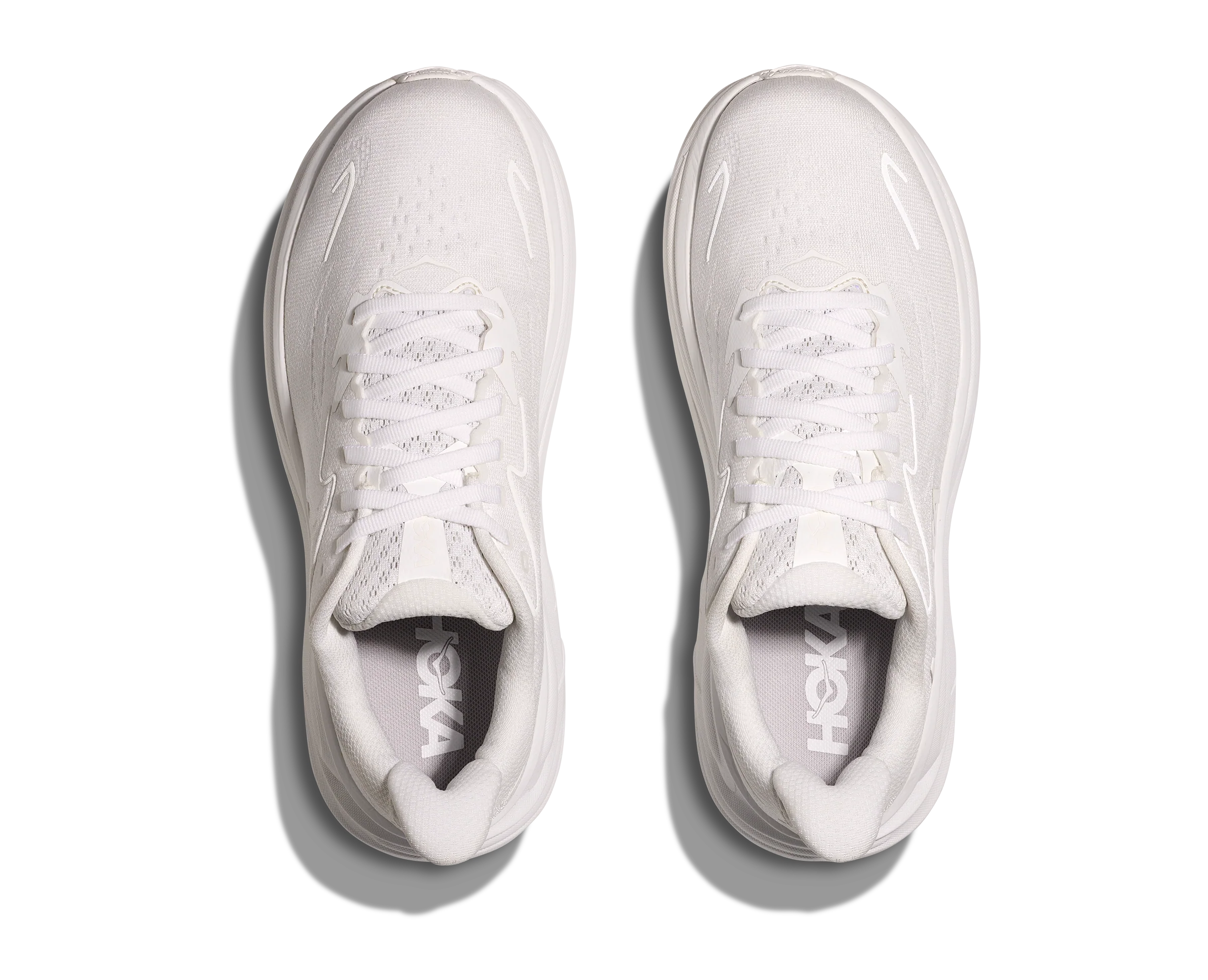 Hoka Womens Clifton 10 - White/White - Neutral - SS25 - Image 3