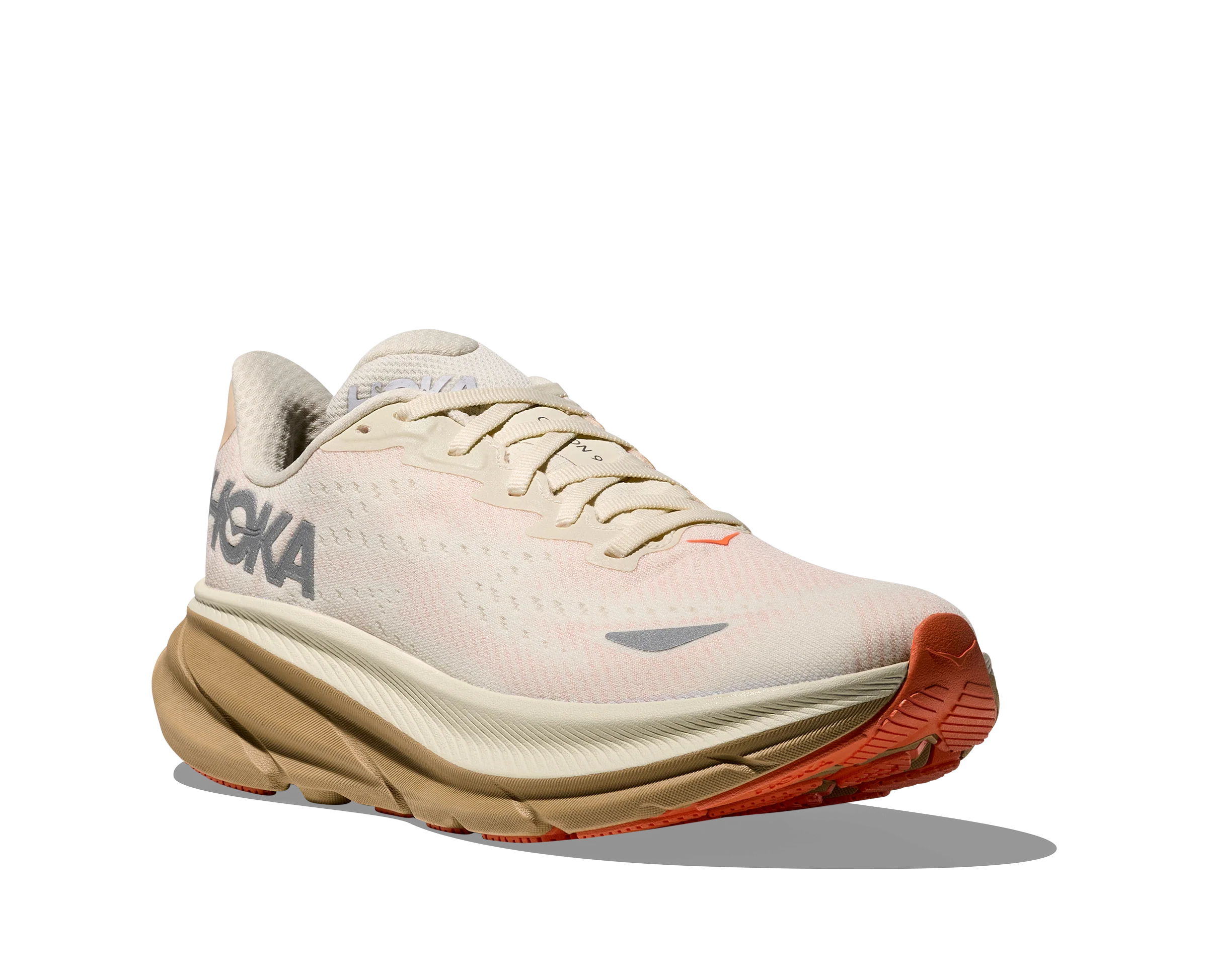 Hoka Womens Clifton 9 GTX - Eggshell/Khaki - Neutral - SS26 - Image 7