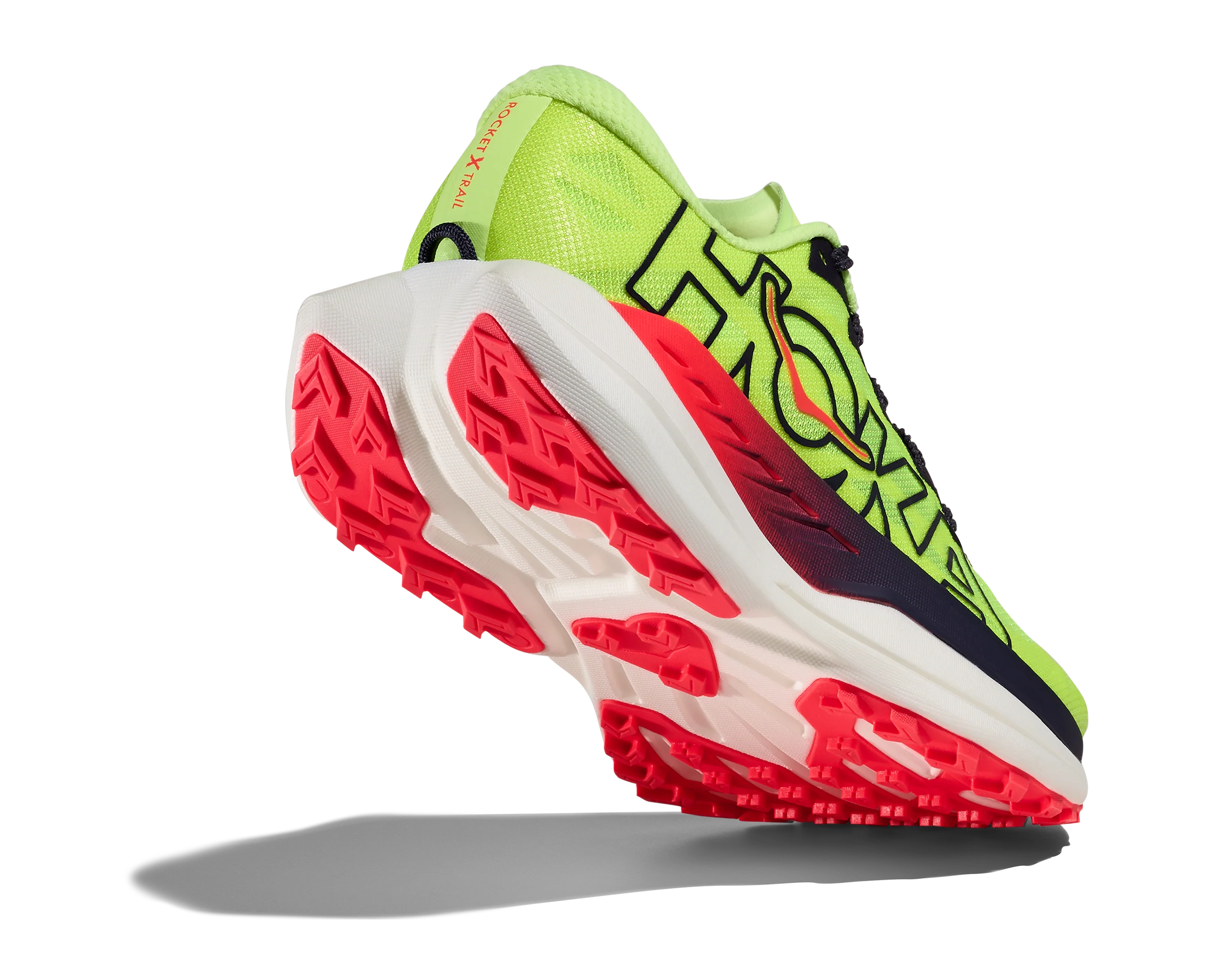 Hoka Womens Rocket X Trail - Neon Yuzu/Neon Flame - Trail - SS26 - Image 3