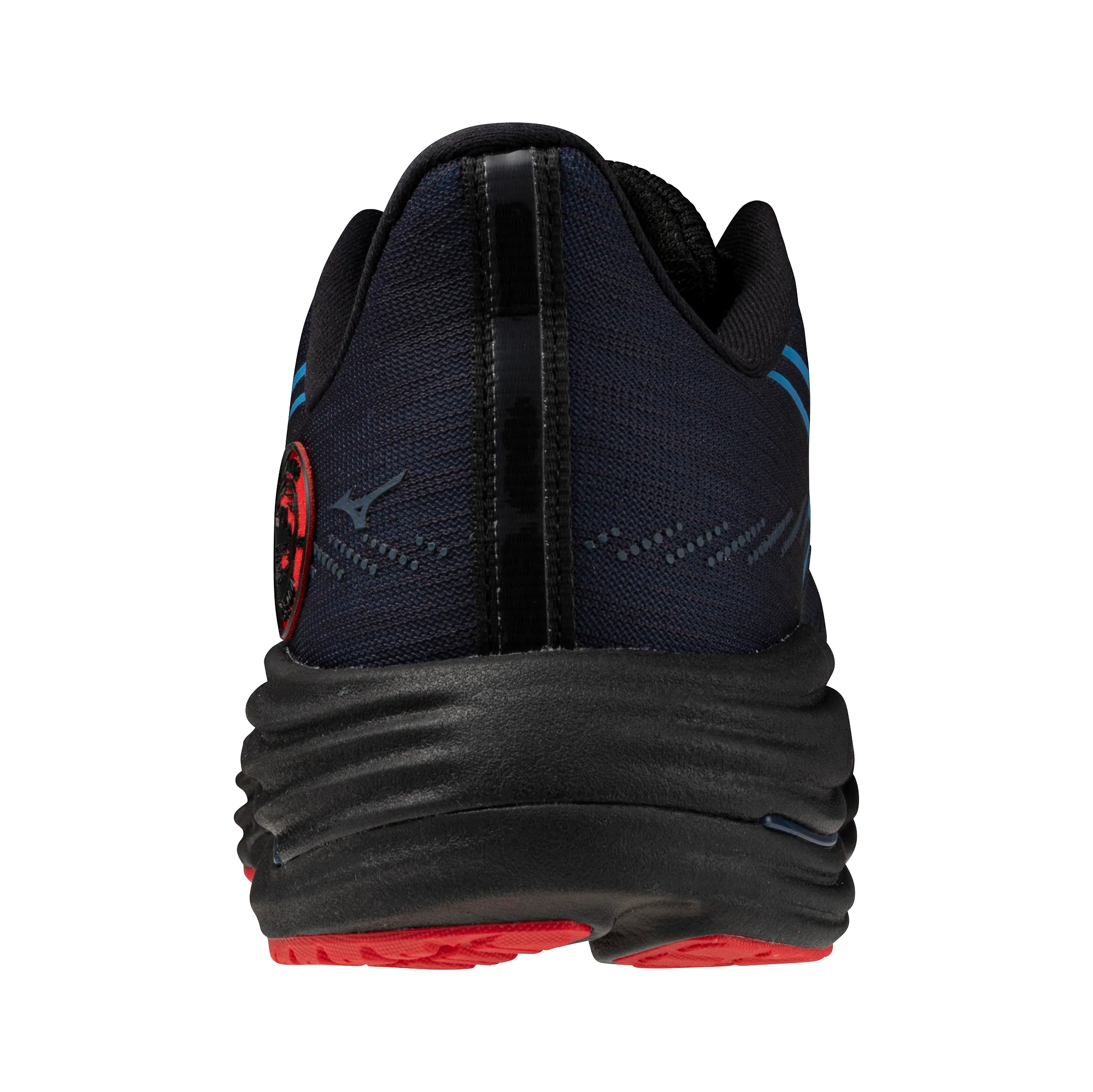 Mizuno Unisex Wave Rider 29 Amsterdam - Black/All Aboard/High Risk Red - Neutral - AW25 - Image 6