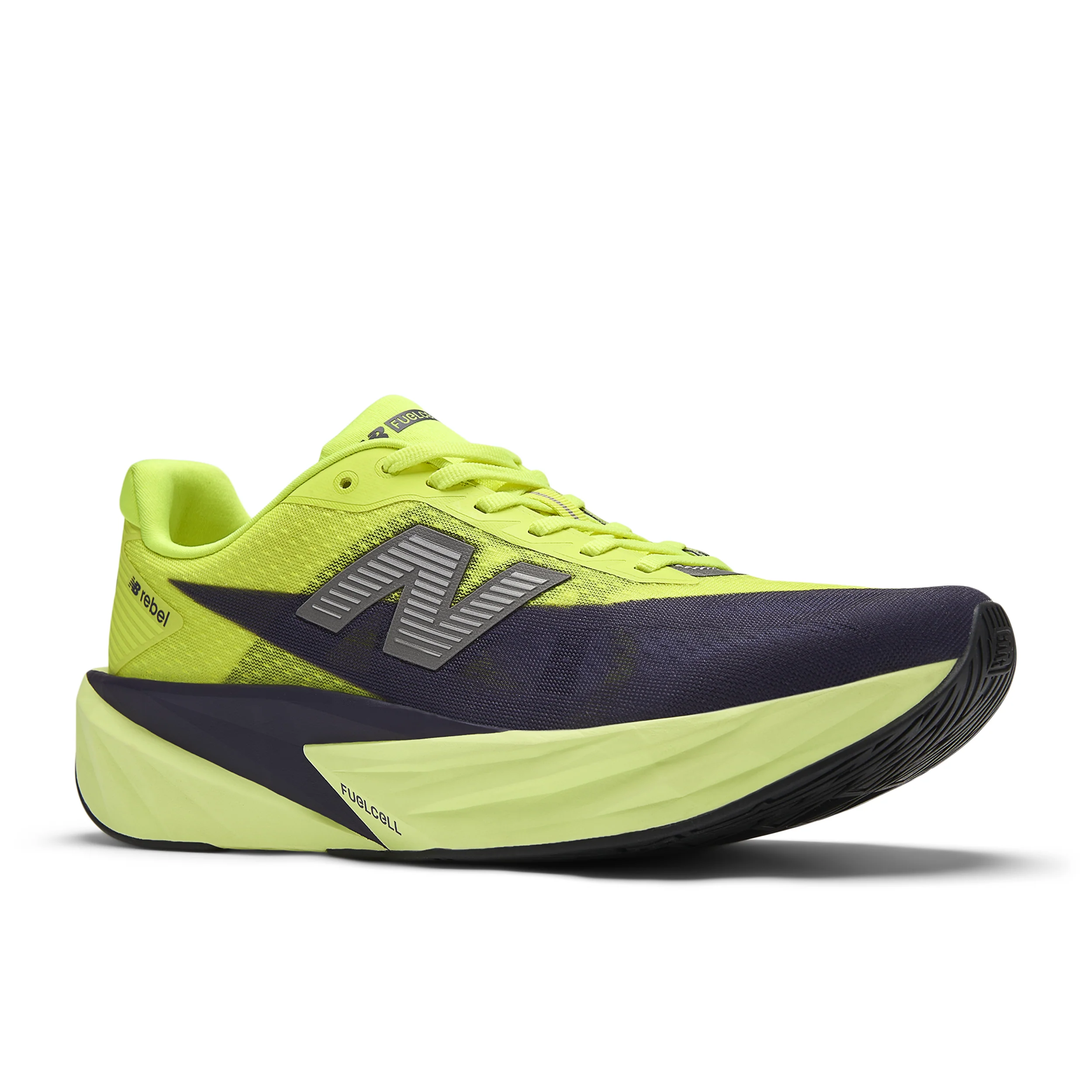 New Balance Mens FuelCell Rebel V5 Wide - 2E Width - Alkaline Green/Boysenberry/Dark Silver Metallic - Neutral - SS26 - Image 4