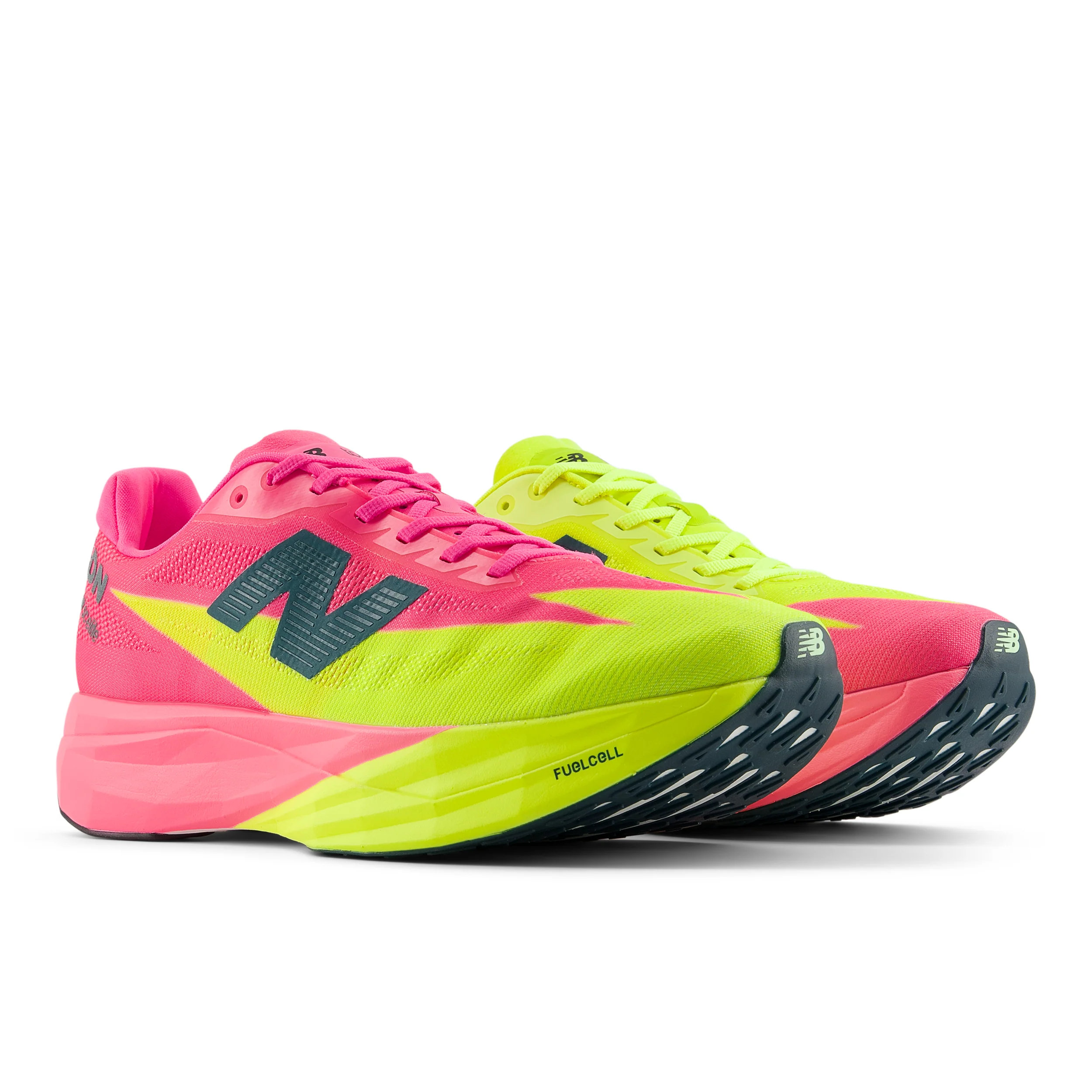 New Balance Mens FuelCell SuperComp Elite V5 London Edition Wide - 2E Width - Alkaline Green/Pink Heat - Neutral - SS26 - Image 7