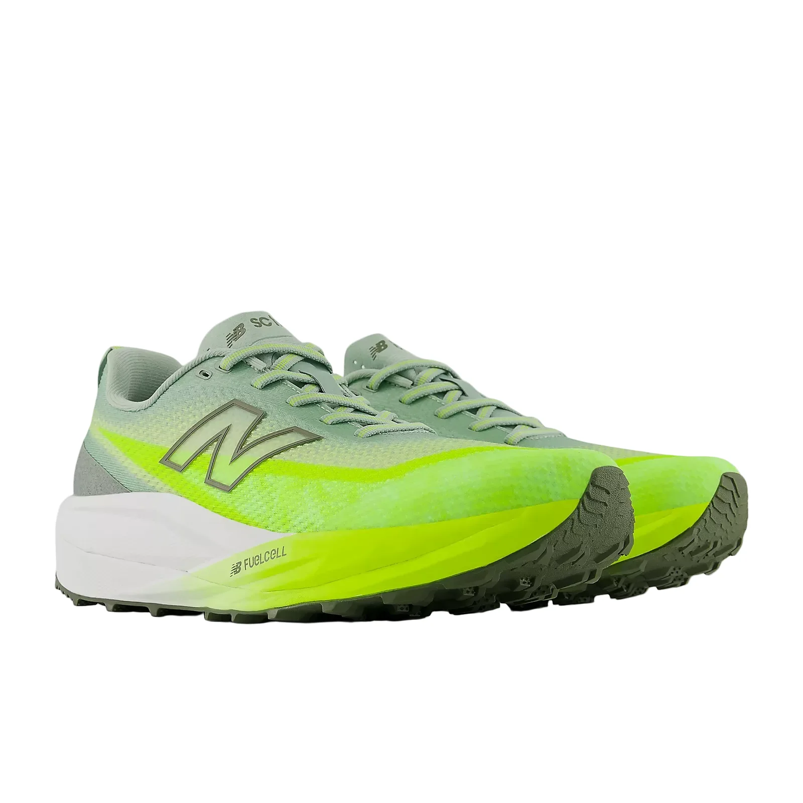 New Balance Mens Fuelcell Supercomp Trail v2 - Alkaline Green/Dark Olivine - Trail - SS26 - Image 3