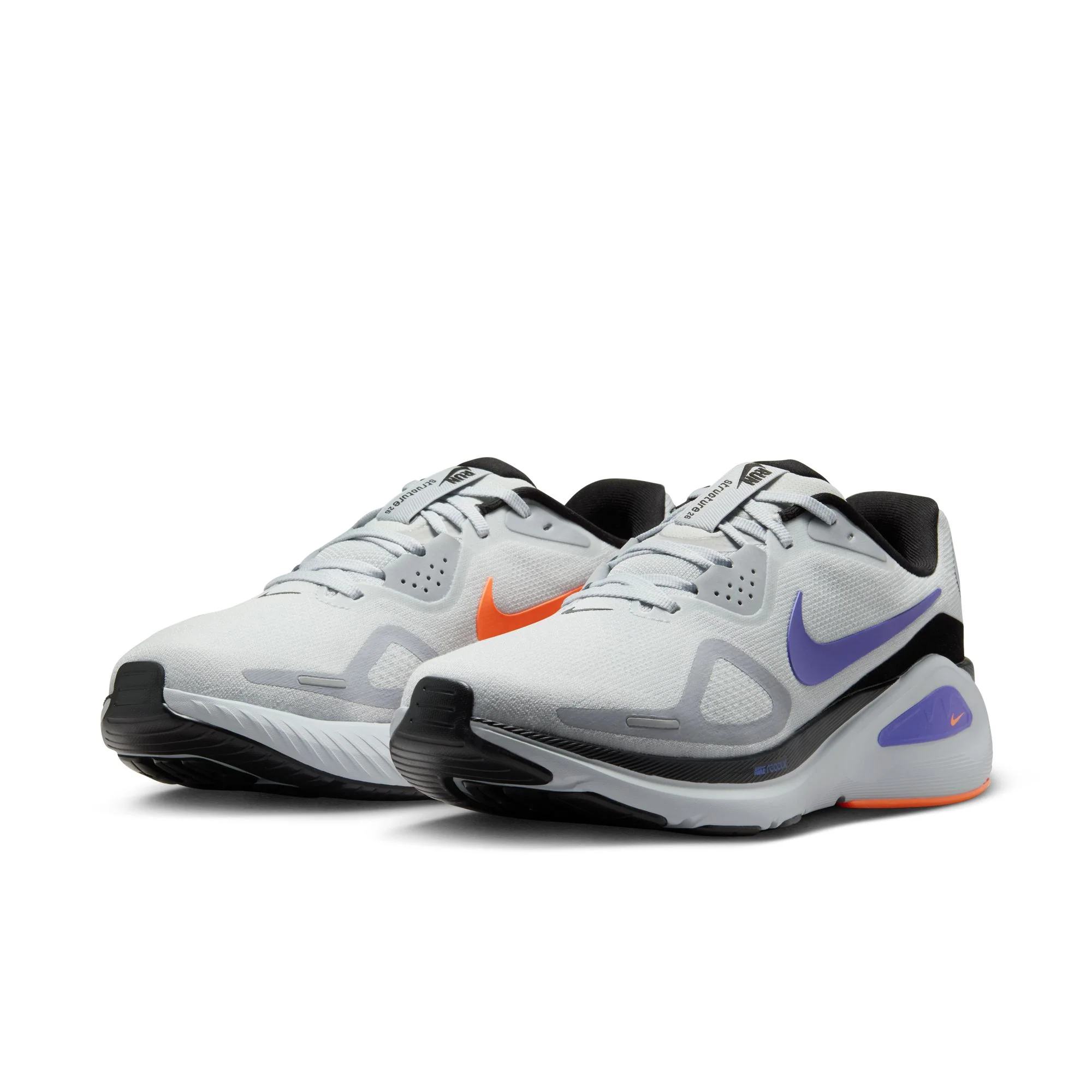 Nike Mens Structure 26 - Pure Platinum/Persian Violet/Wolf Grey - Stability - SU25 - Image 5
