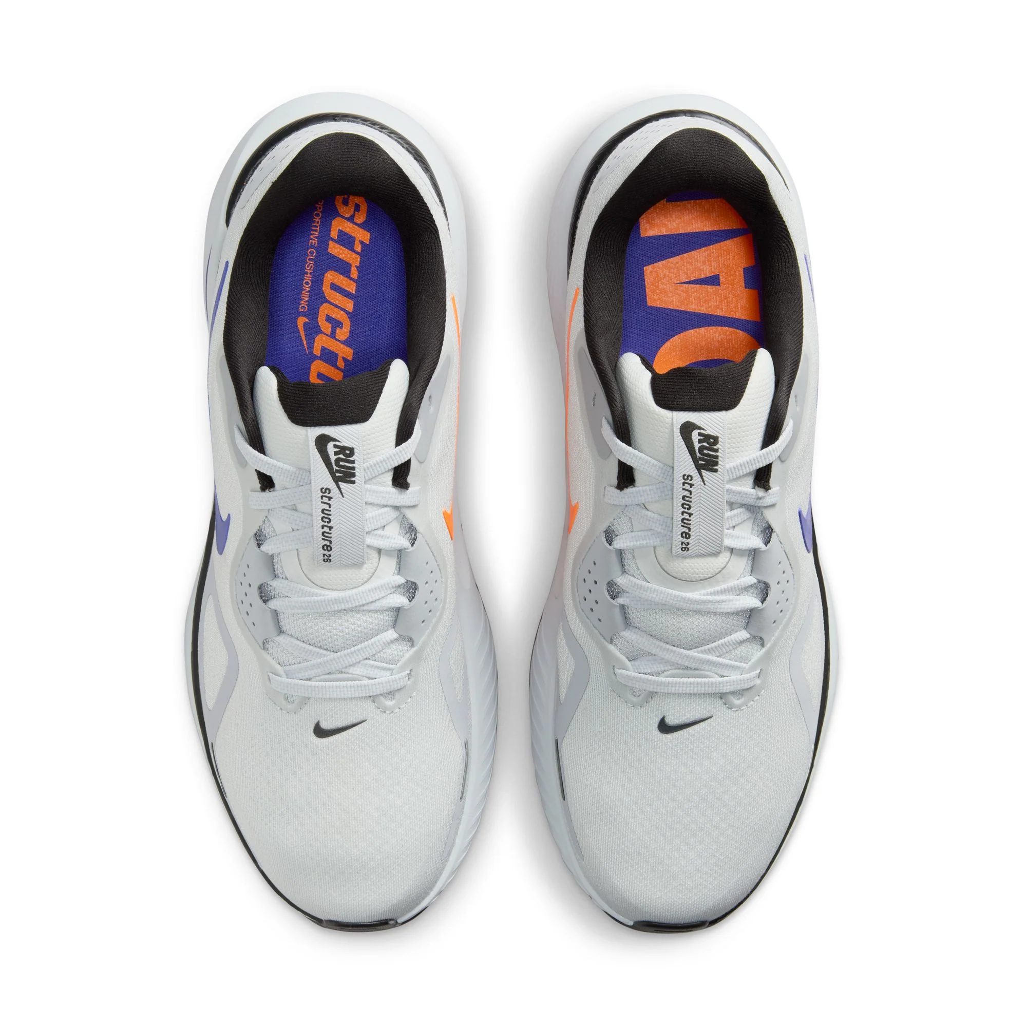Nike Mens Structure 26 - Pure Platinum/Persian Violet/Wolf Grey - Stability - SU25 - Image 6