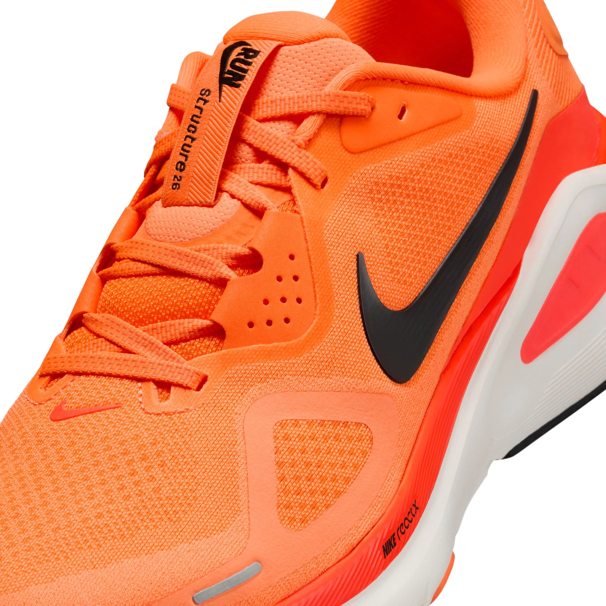Nike Mens Structure 26 - Total Orange/Black/Total Crimson - Stability - SU25 - Image 10