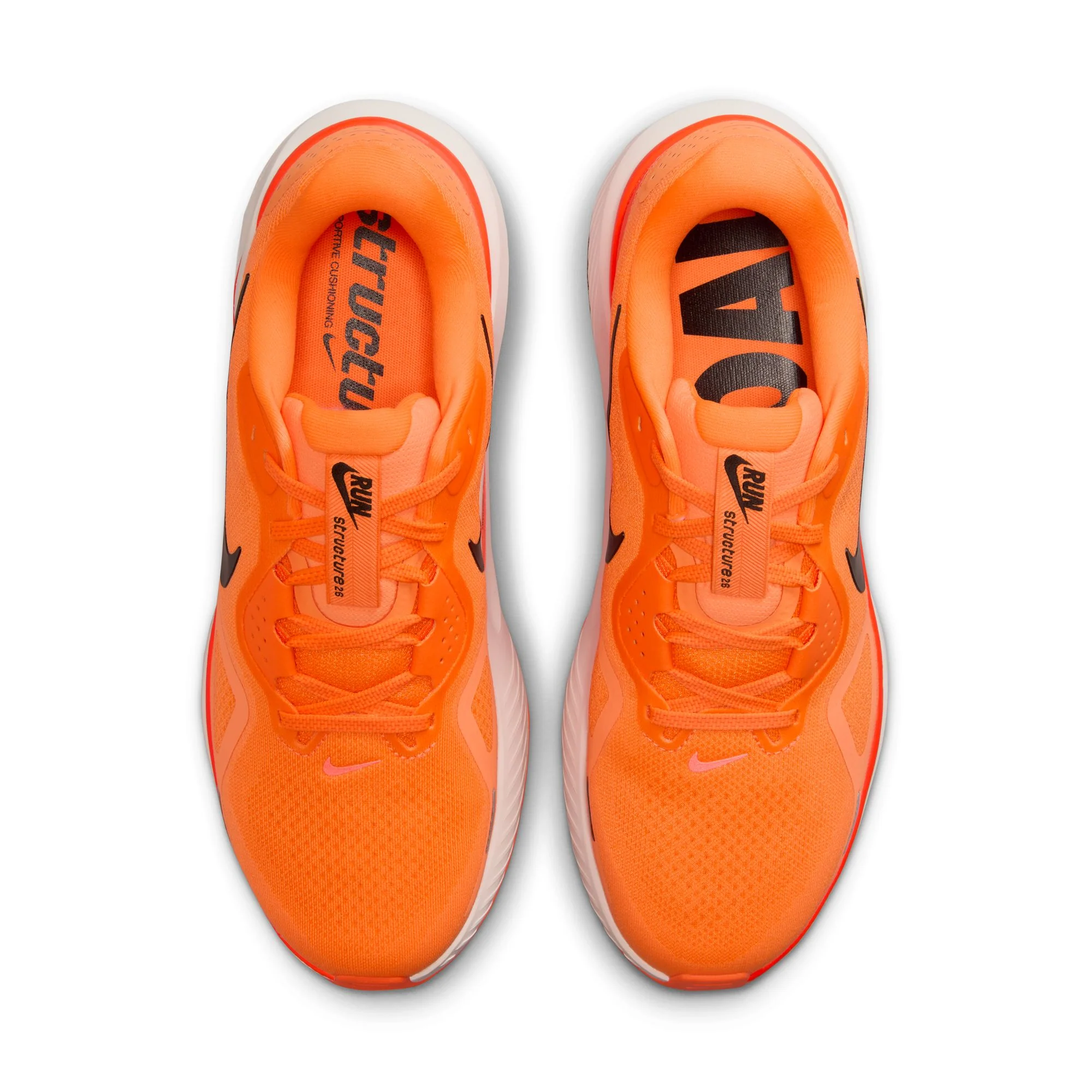 Nike Mens Structure 26 - Total Orange/Black/Total Crimson - Stability - SU25 - Image 6
