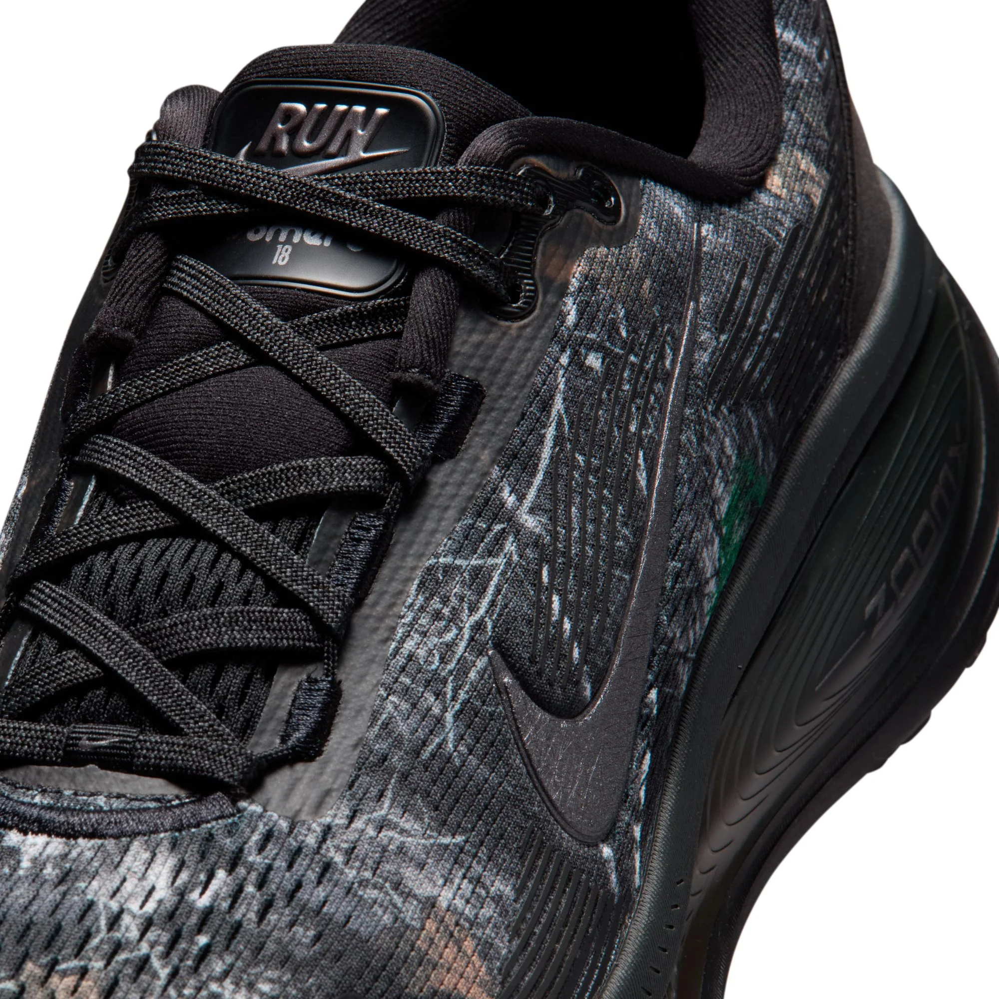 Nike Mens Vomero 18 Realtree® - Black/Metallic Dark Grey/Dark Smoke Grey - Neutral - SP26 - Image 8