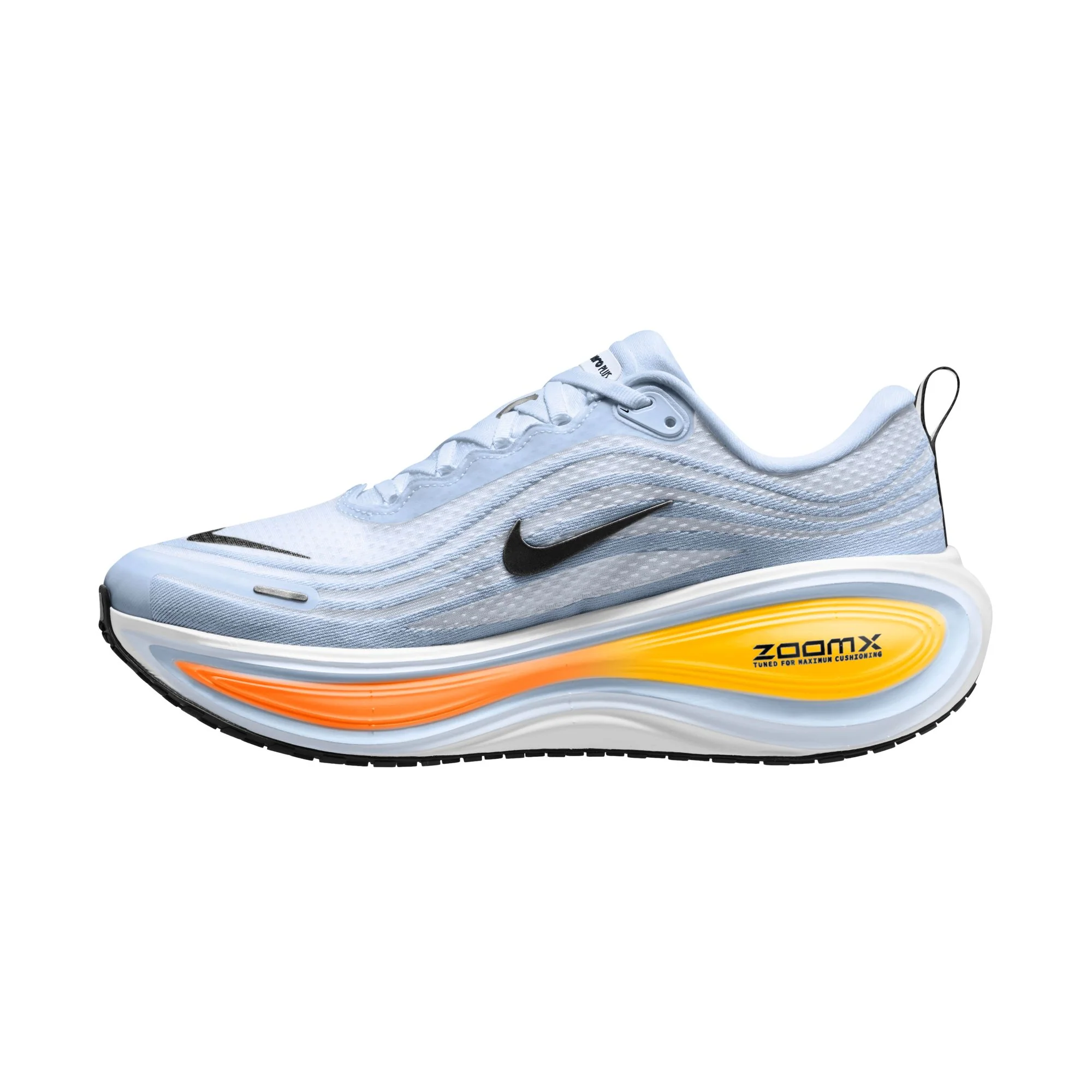 Nike Mens Vomero Plus - Hydrogen Blue/Black/White/Total Orange - Neutral - SU26 - Image 4