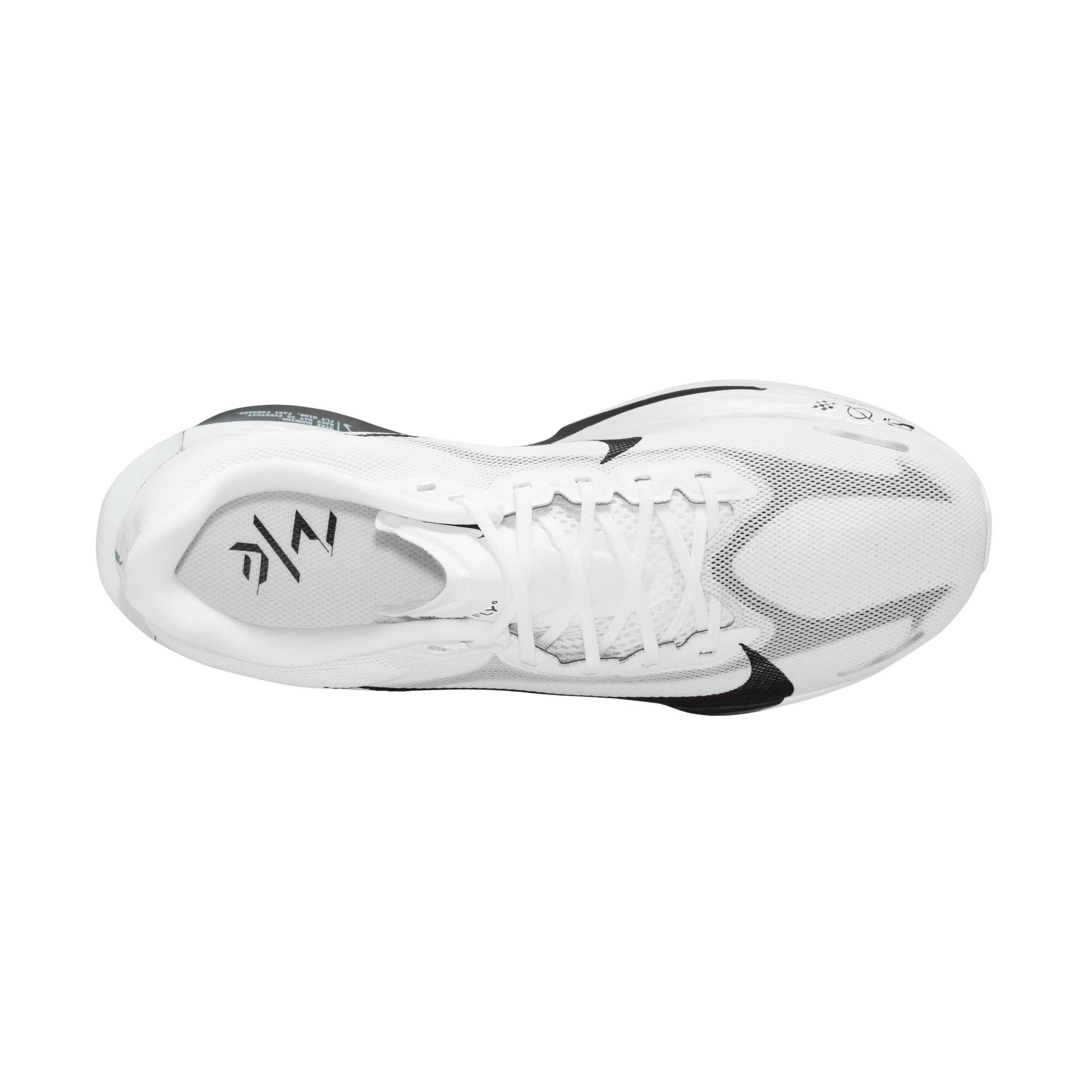 Nike Mens Zoom Fly 6 - White/Black/Smoke Grey/Metallic Silver - Neutral - Image 4