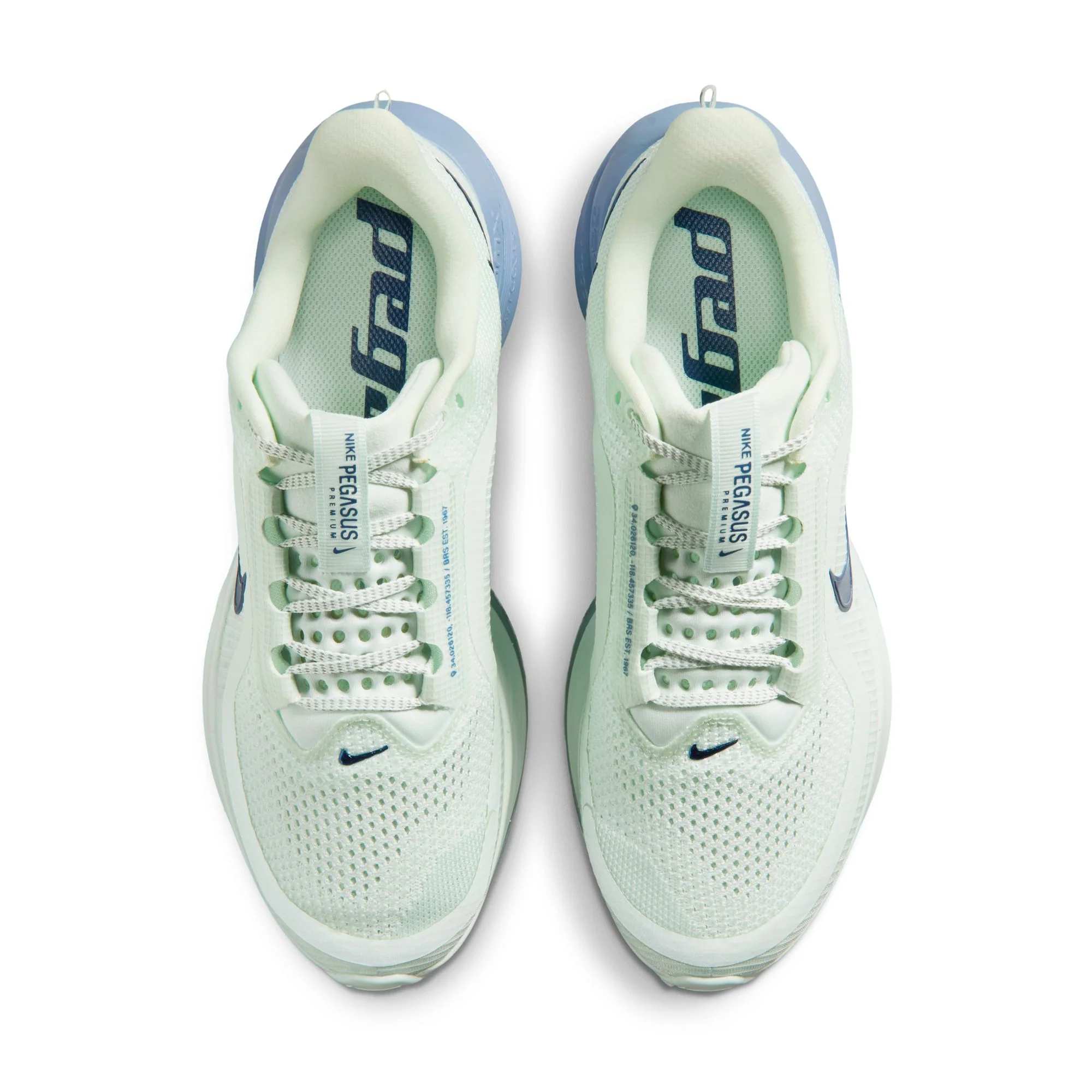Nike Womens Pegasus Premium - Barely Green/Blue Void/Work Blue - Neutral - SU26 - Image 5