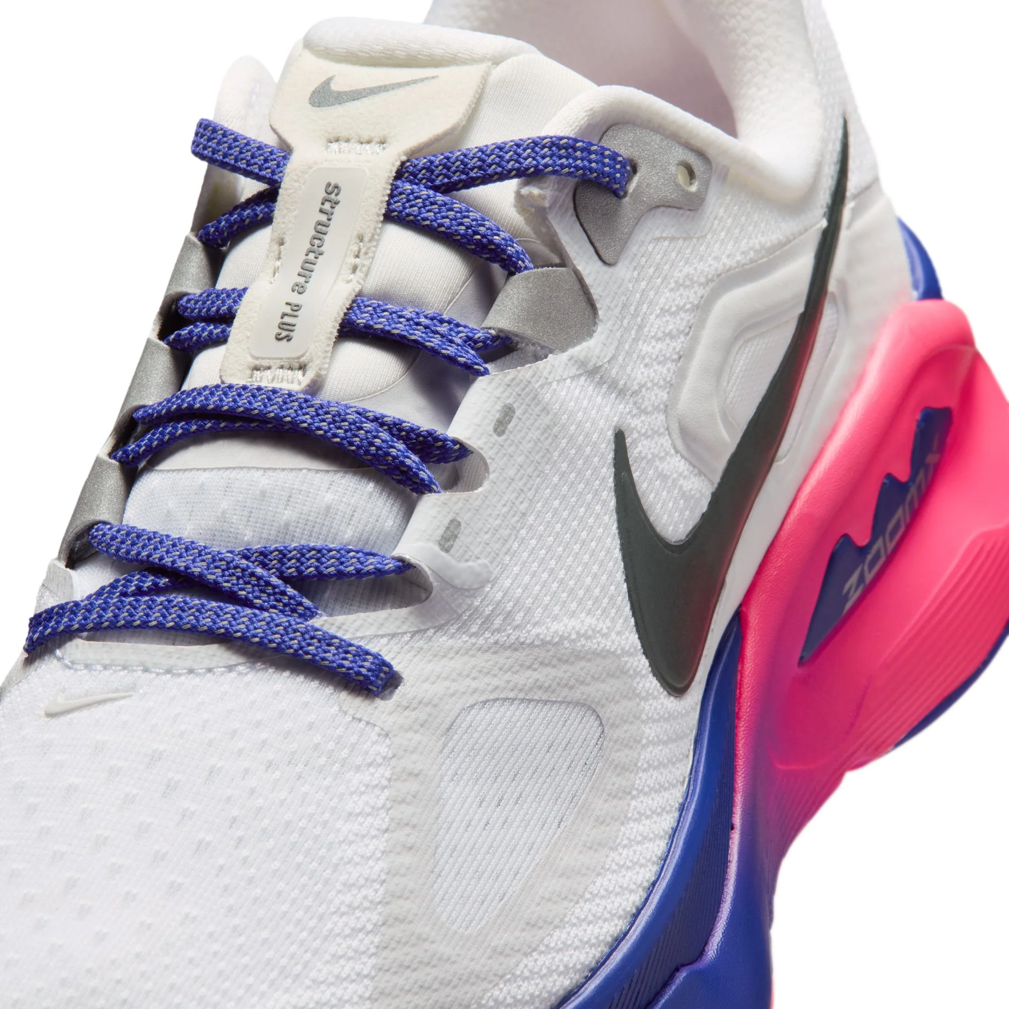 Nike Womens Structure Plus SE - White/Anthracite/Concord/Hyper Pink - Stability - SU26 - Image 9