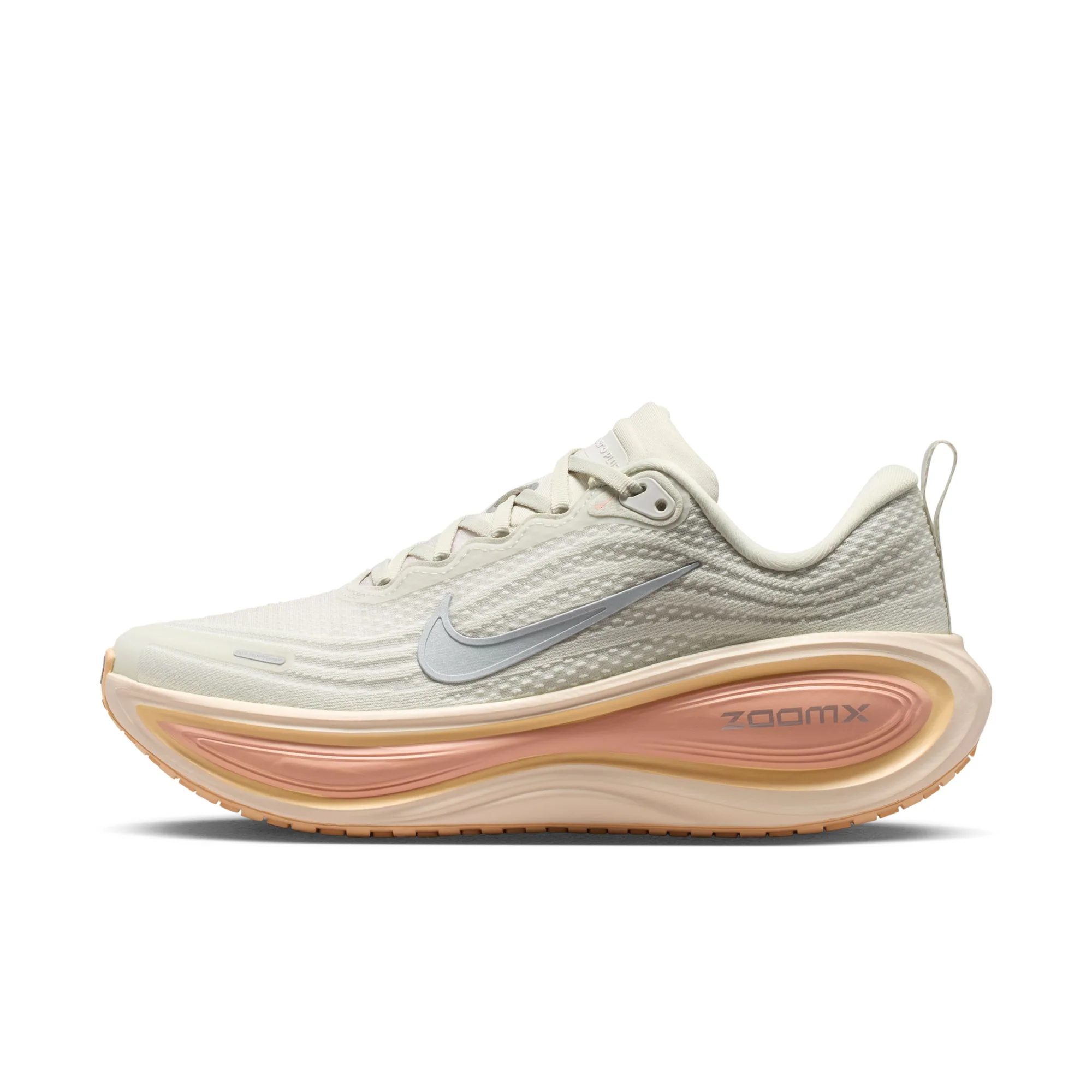 Nike Womens Vomero Plus - Light Bone/Metallic Silver/Arctic Orange - Neutral - SU26 - Image 3
