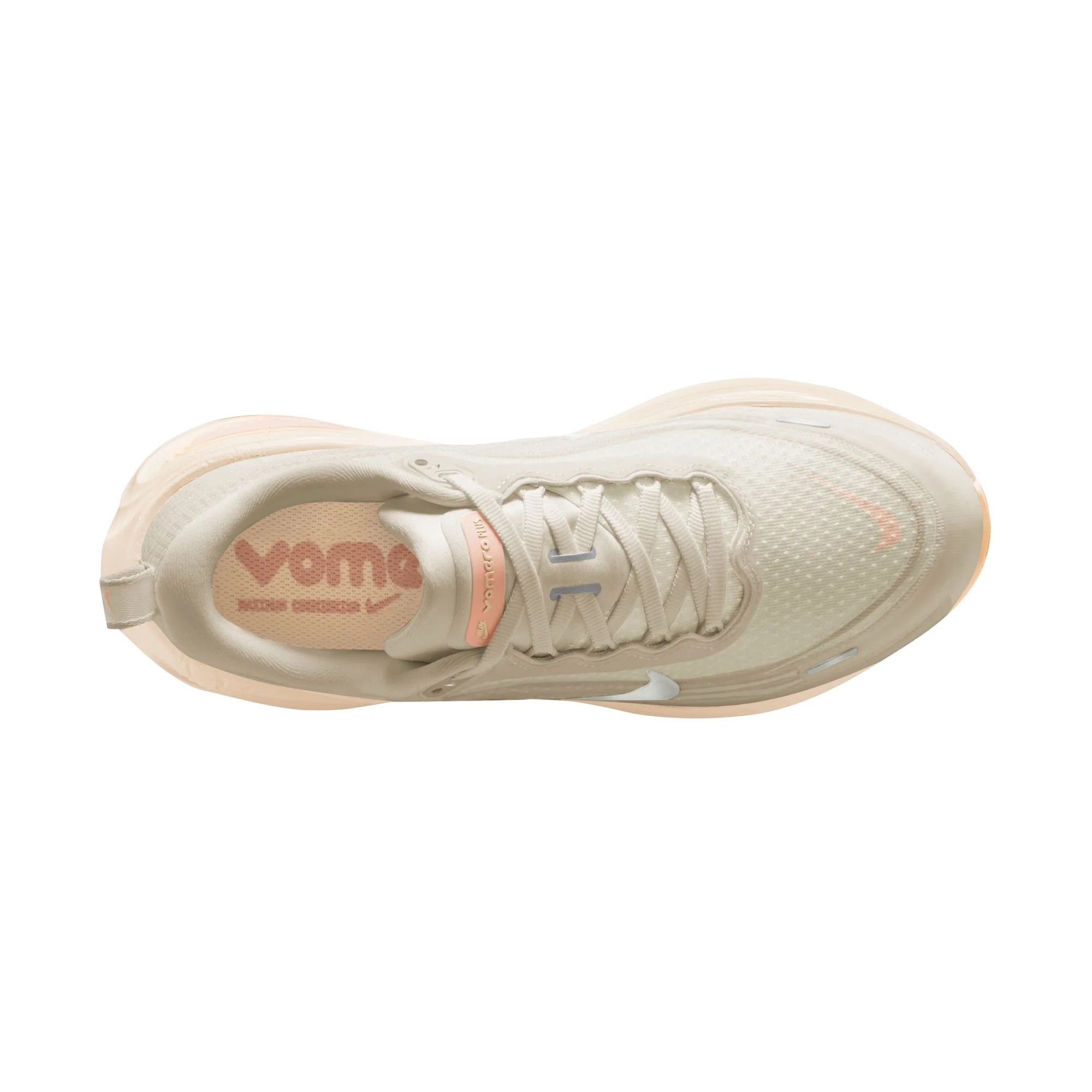 Nike Womens Vomero Plus - Light Bone/Metallic Silver/Arctic Orange - Neutral - SU26 - Image 4