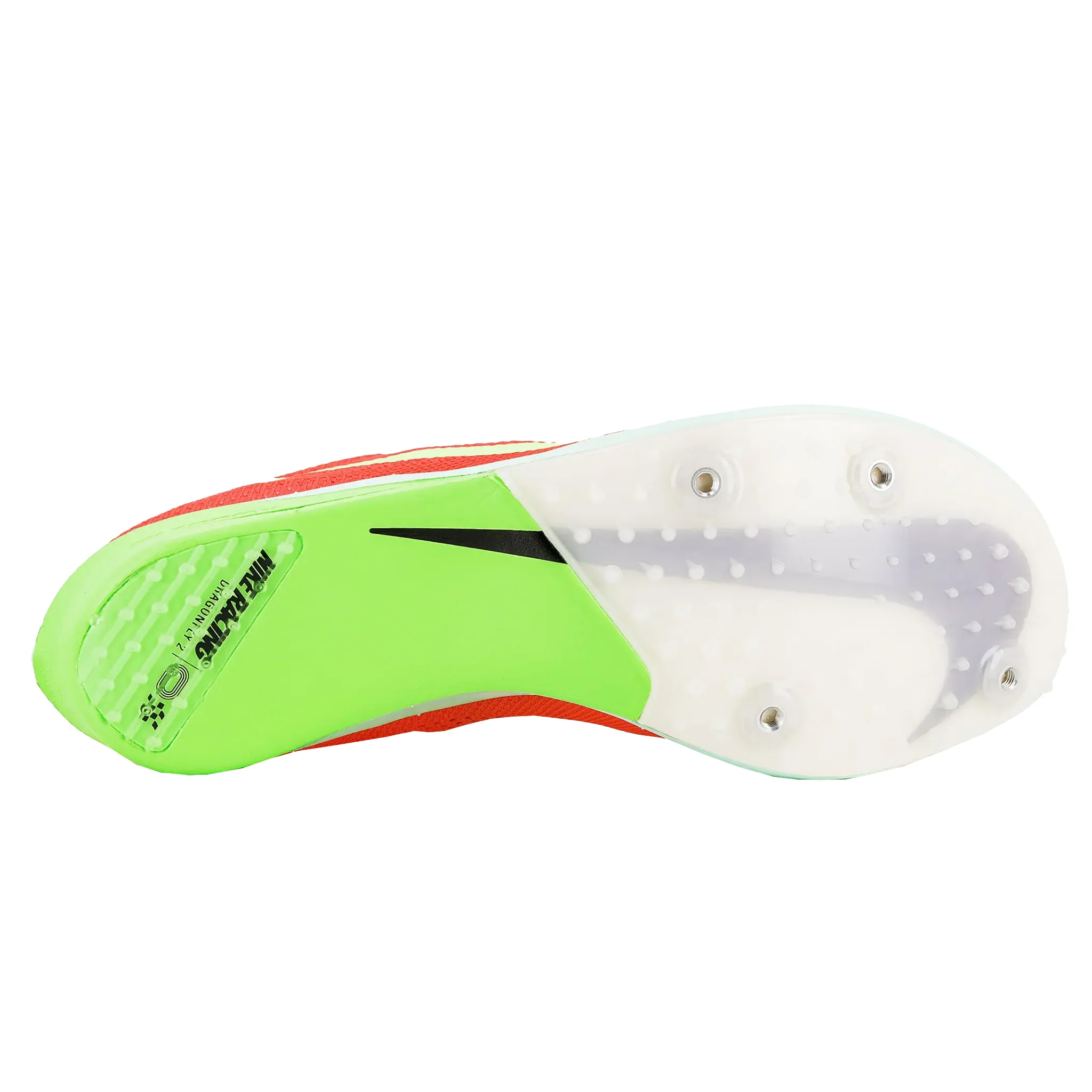 Nike ZoomX Dragonfly 2 Spikes - Bright Crimson/Hyper Crimson/Lime Blast - HO24 - Image 2