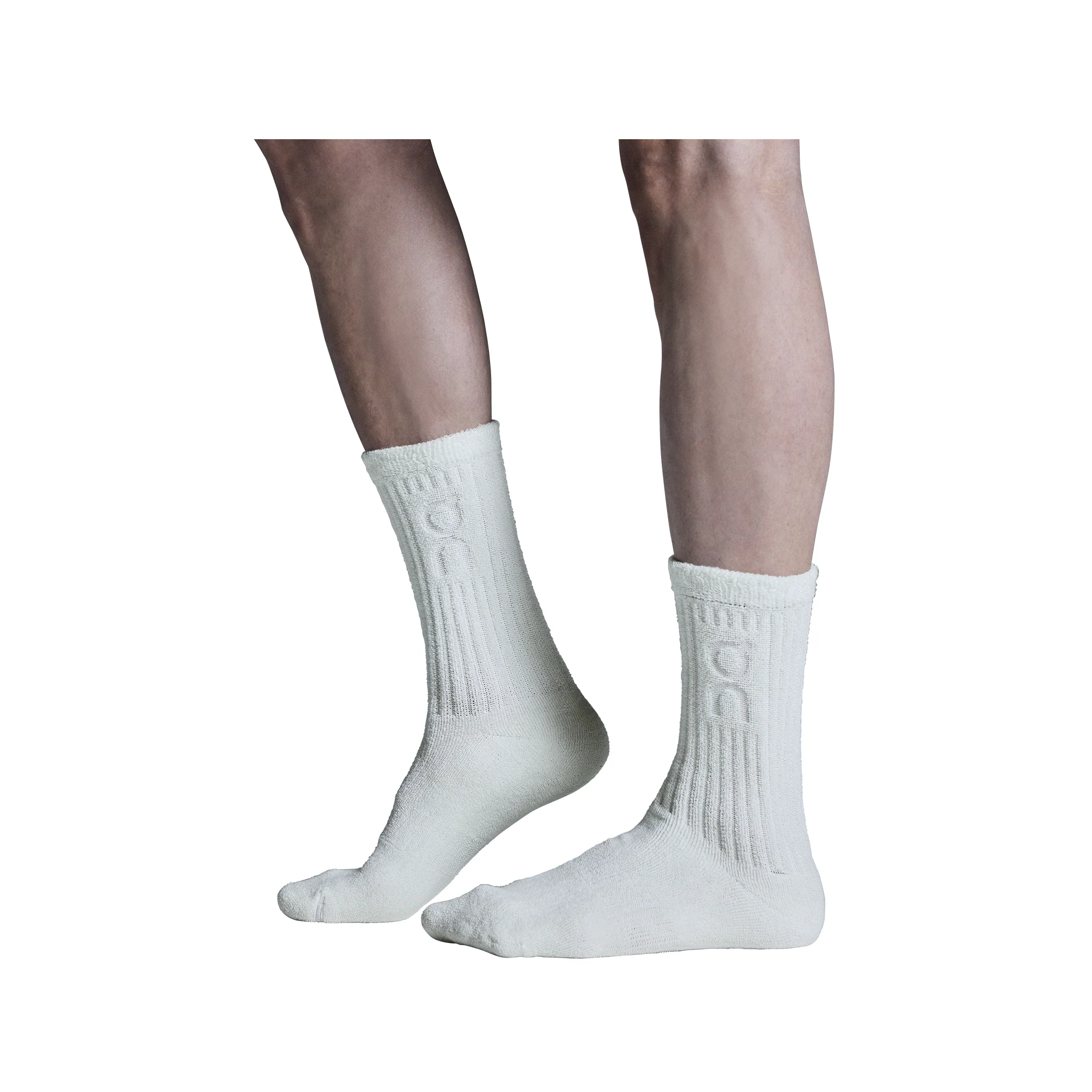 On Terry Sock High Unisex - Ivory - Image 2
