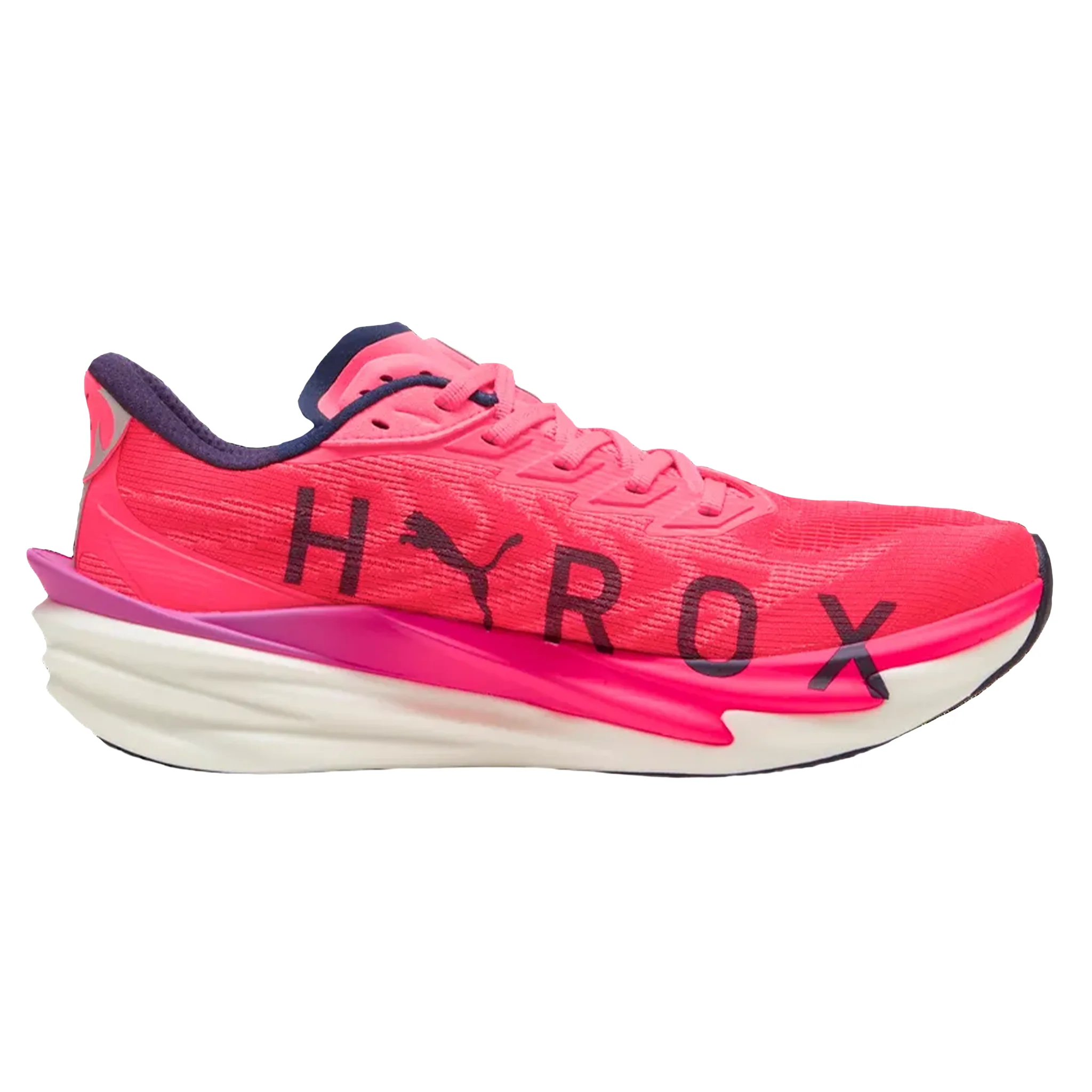 Puma Mens Deviate NITRO 4 x HYROX - Puma White/Electric Orchid/Pure Pink - Neutral - SS26