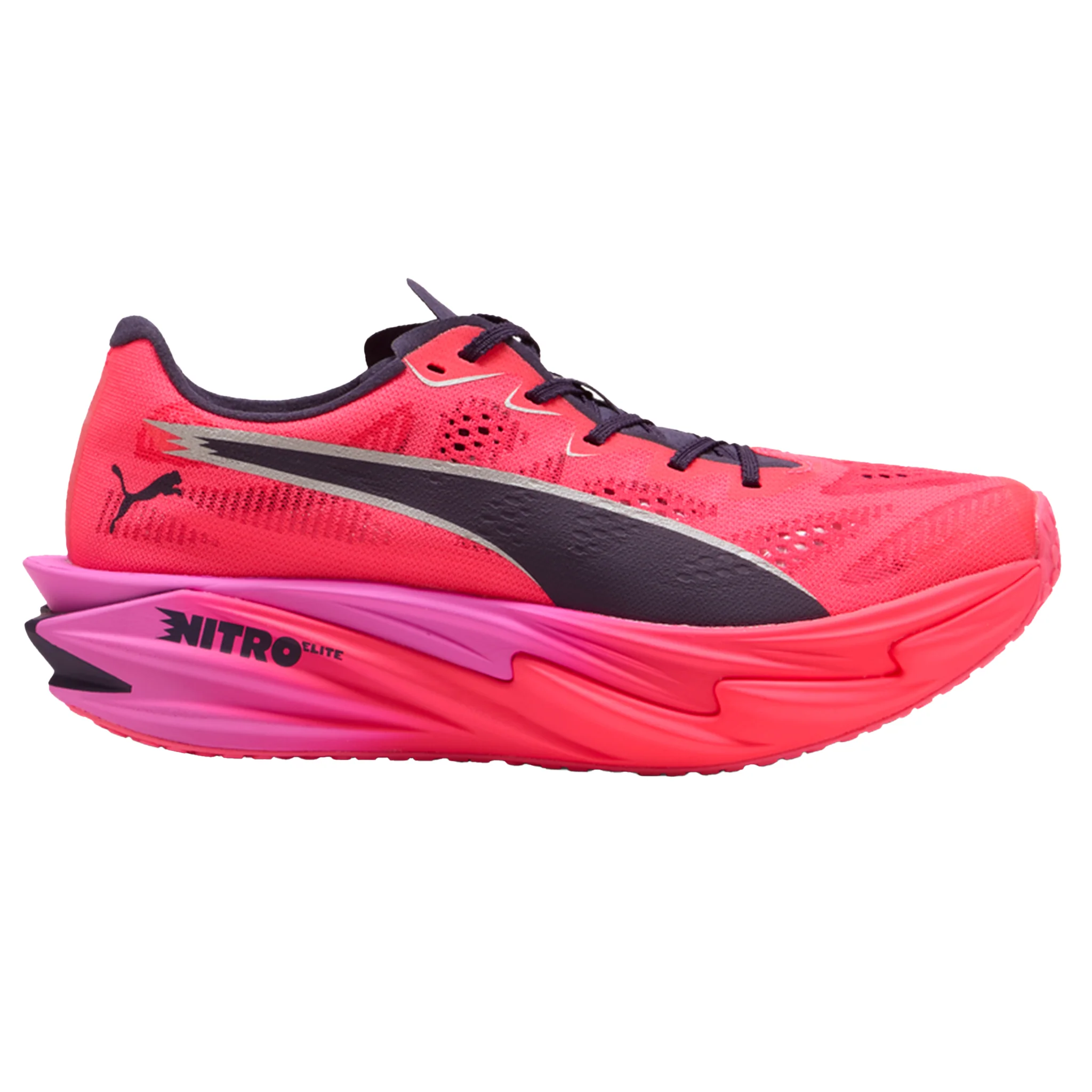 Puma Mens Deviate NITRO Elite 4 Hyrox - Pure Pink/Electric Orchid/Deep Plum - Neutral - SS26
