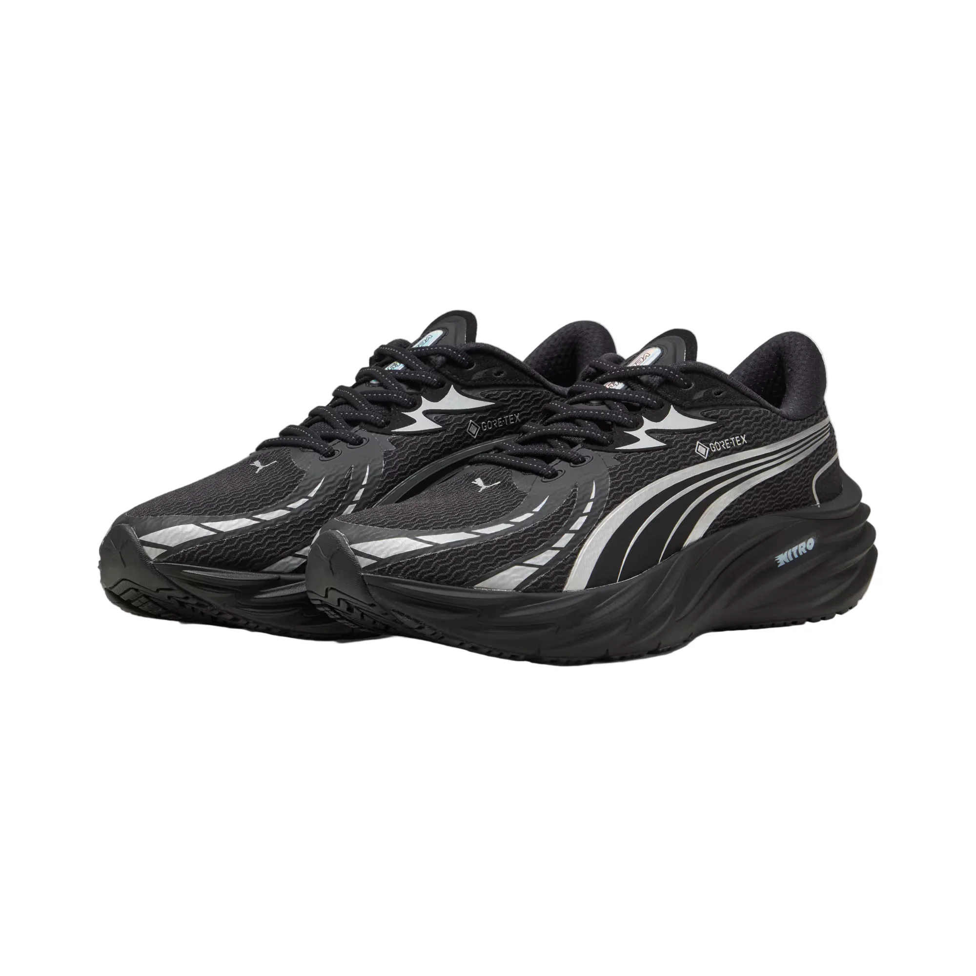 Puma Mens Velocity NITRO 4 GTX - Puma Black/Puma Silver - Neutral - AW25 - Image 6
