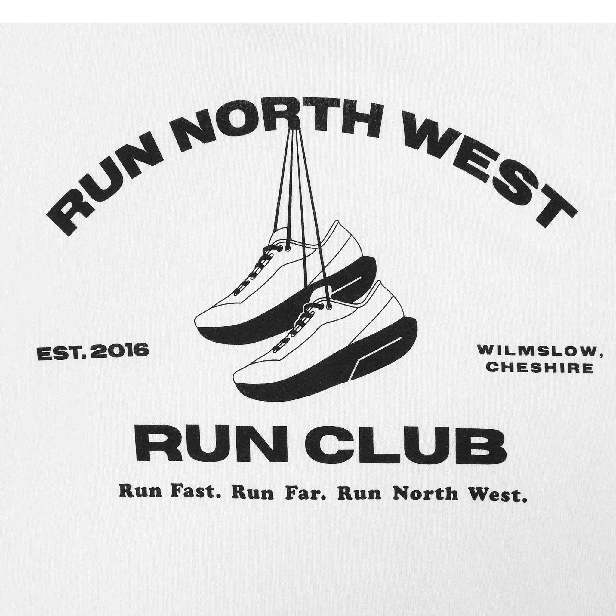 RNW Run Club Cotton Tee - White - Image 3