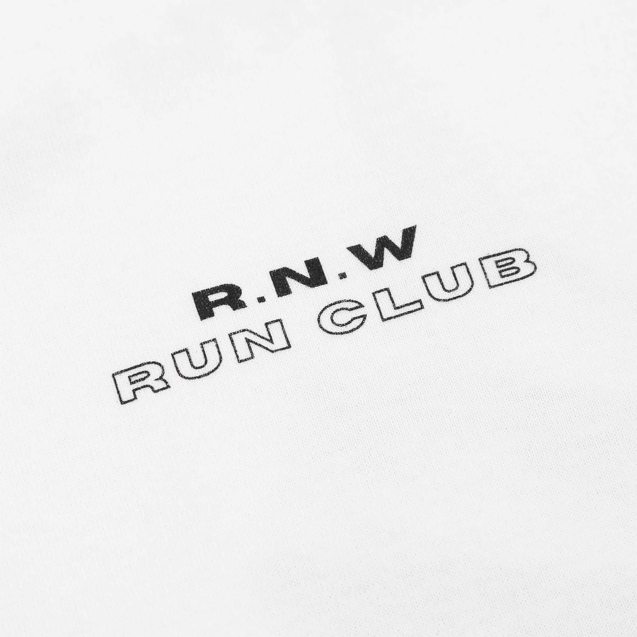 RNW Run Club Cotton Tee - White - Image 4