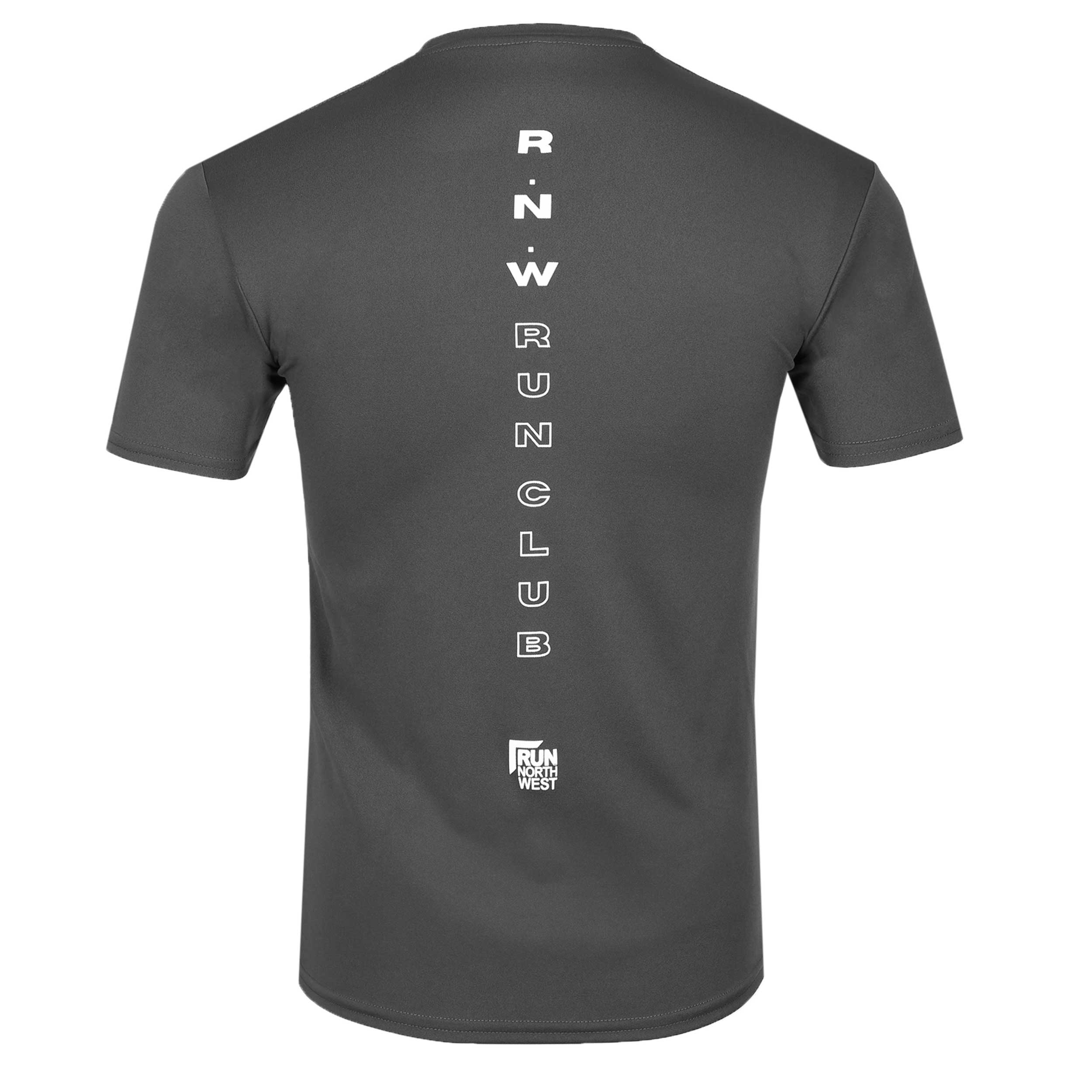 RNW Run Club Recycled Tech Tee - Charcoal