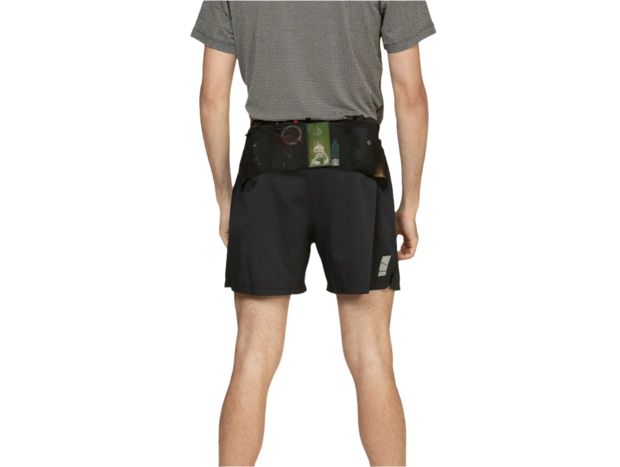 RonHill Mens Tech All Terrain 5" Short - All Black - Image 7
